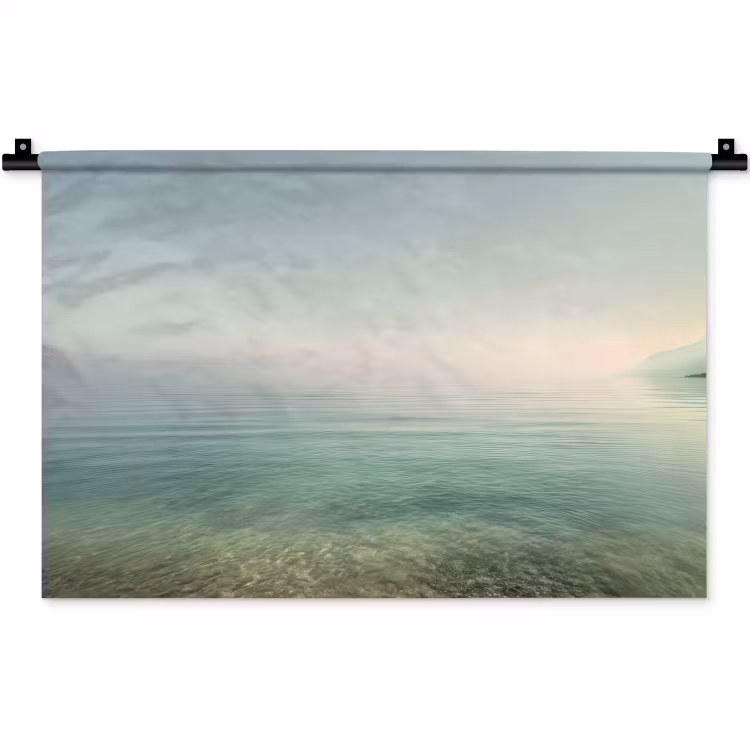 Zee - Horizon - Blauw - Mist Wandkleed katoen klein -zz3d