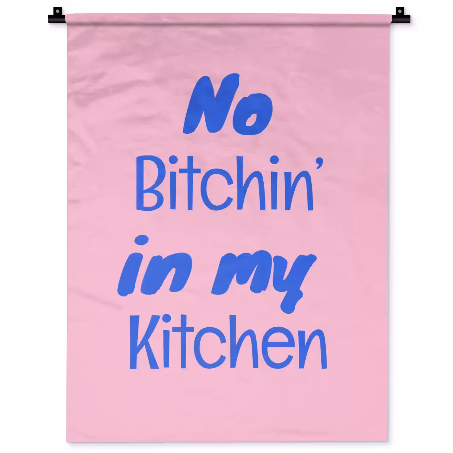 Quote - Blauw - Lettertype - Keuken Wandkleed katoen klein -zz3d
