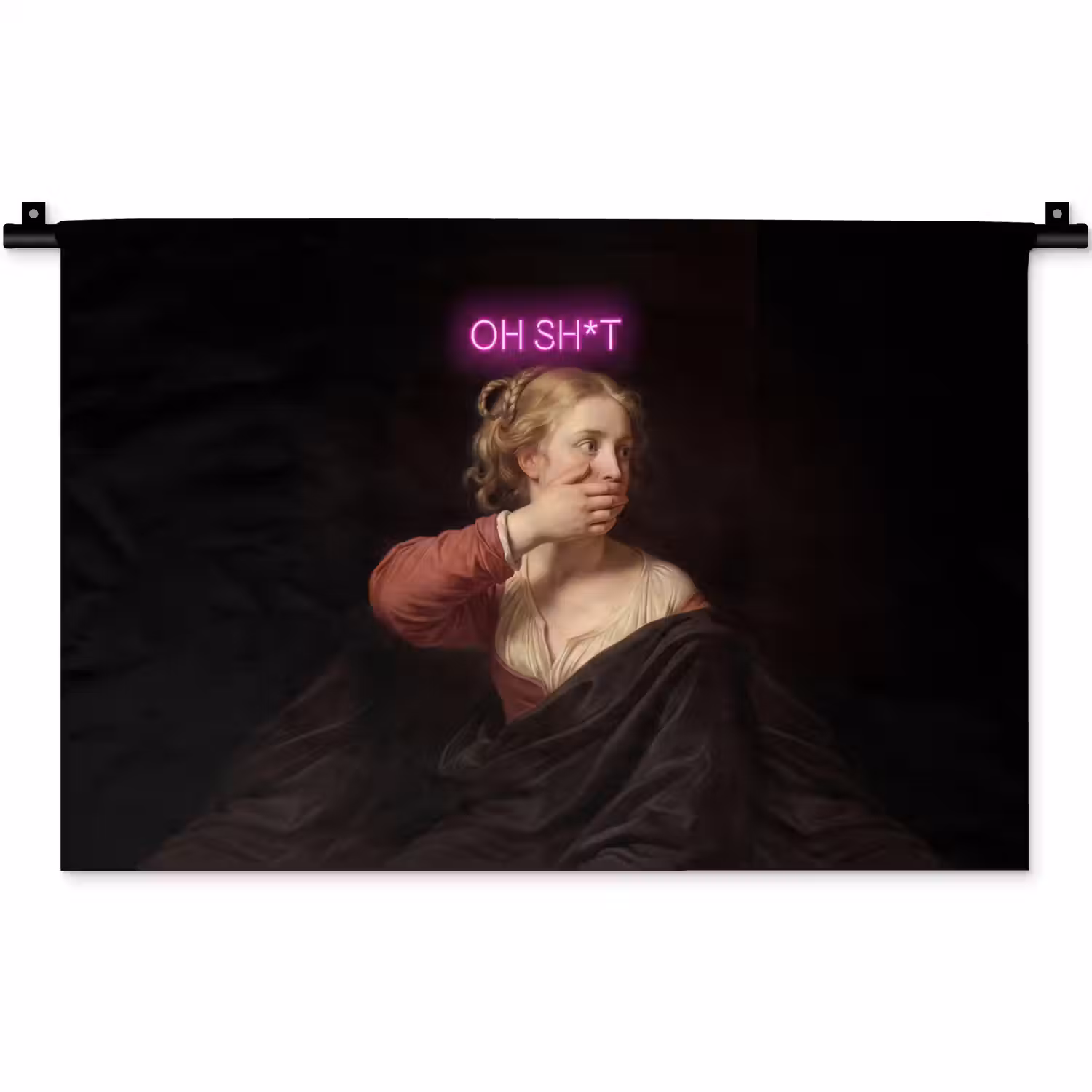 Quote - Neon - vrouw Wandkleed katoen klein -zz3d