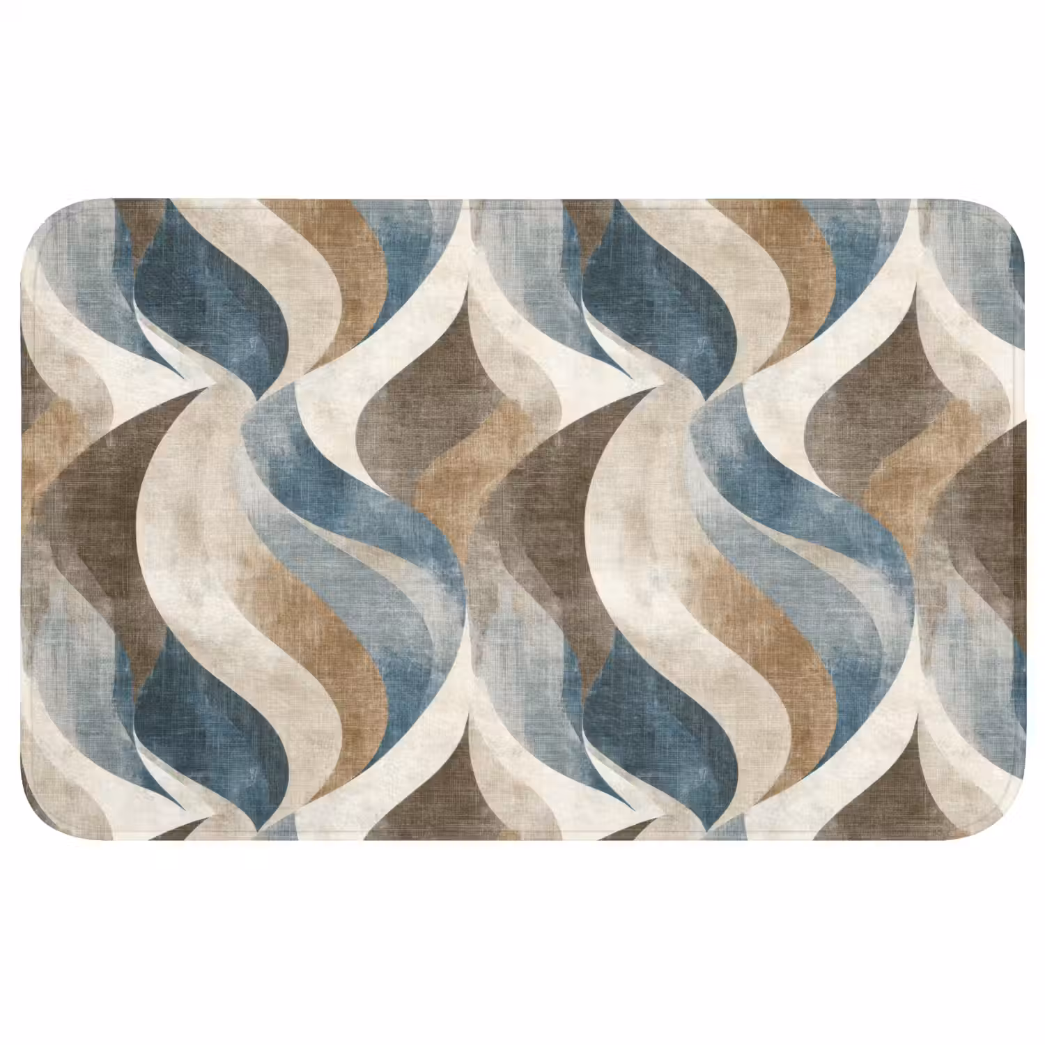 Abstract - Golven - Kleurrijk WCmat middel 1009 -3d
