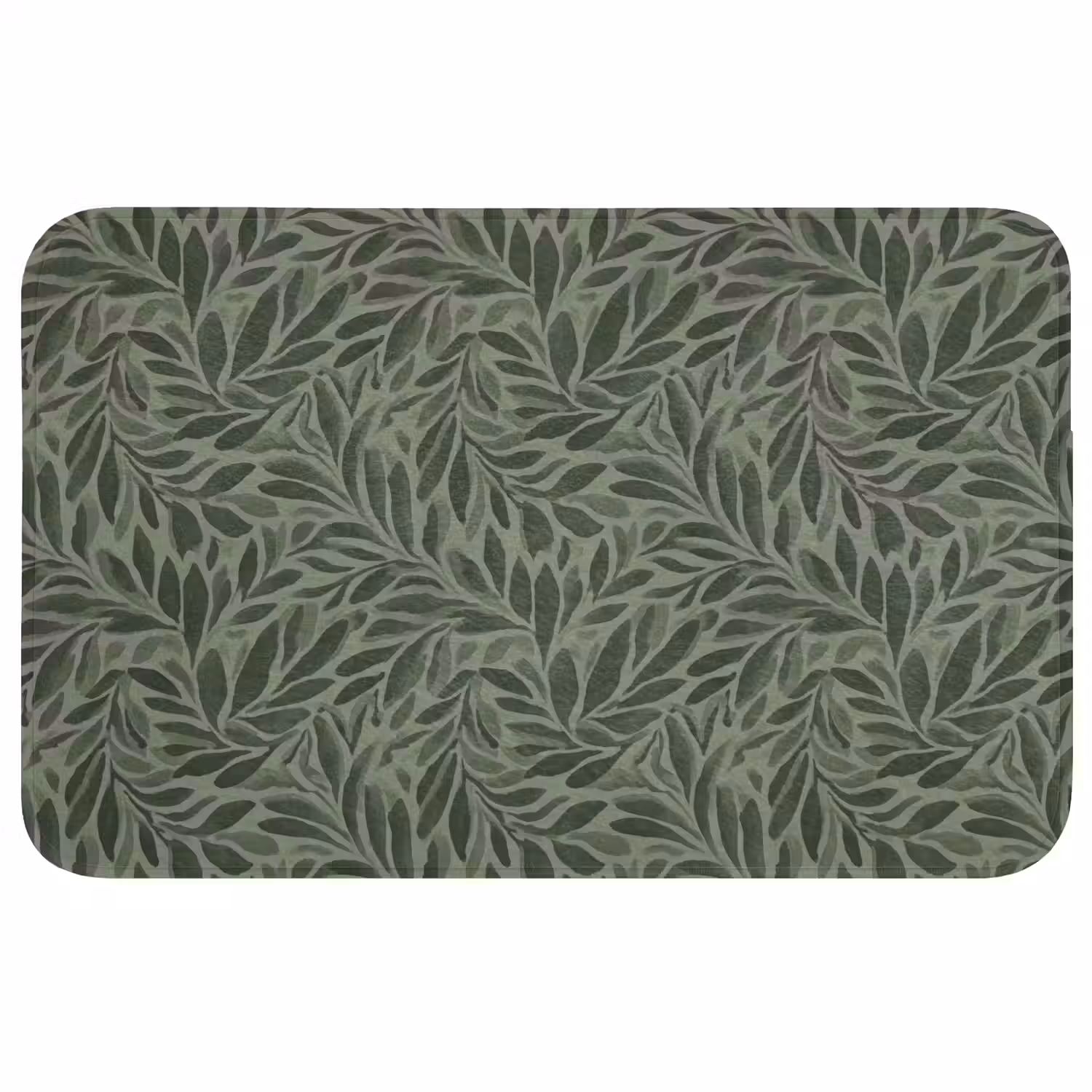 Bladeren - Organisch - Groen WCmat middel 1009 -3d