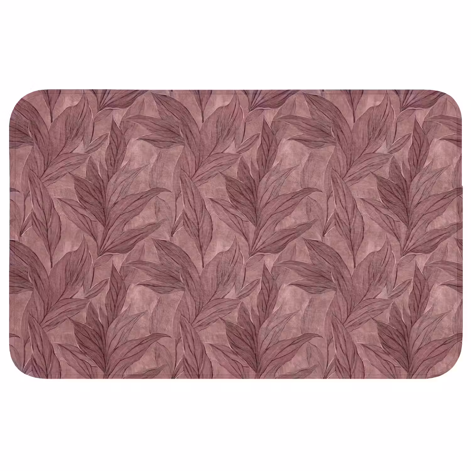 Bladeren - Patroon - Paars WCmat middel 1009 -3d