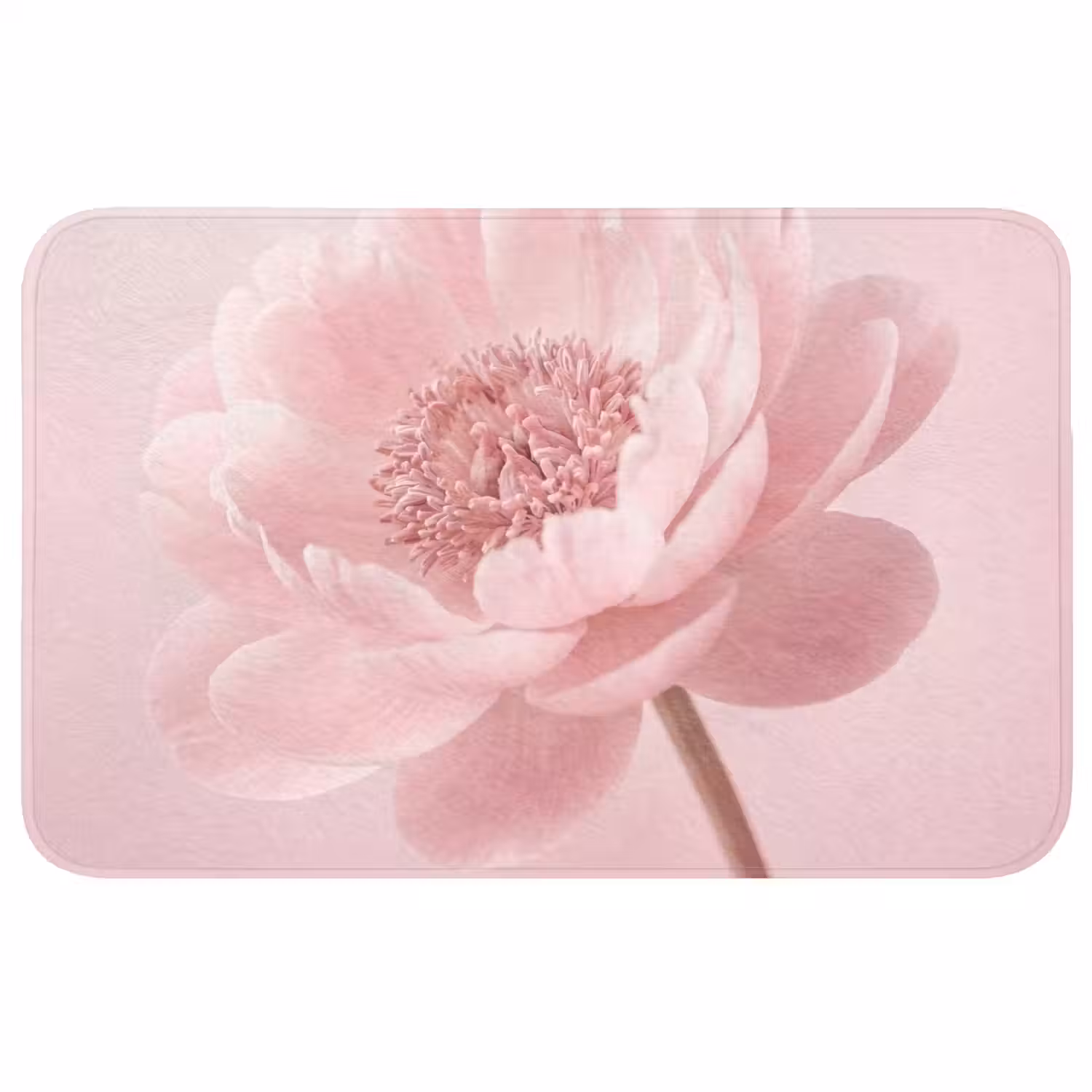 Bloem - Pioenroos - Roze WCmat middel -3d