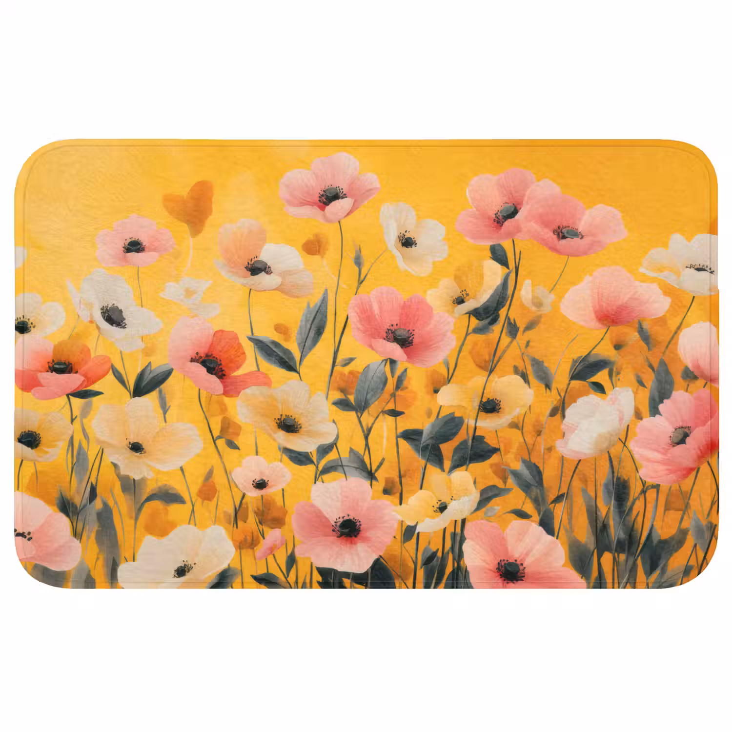 Bloemen - Veld - Geel WCmat middel -3d