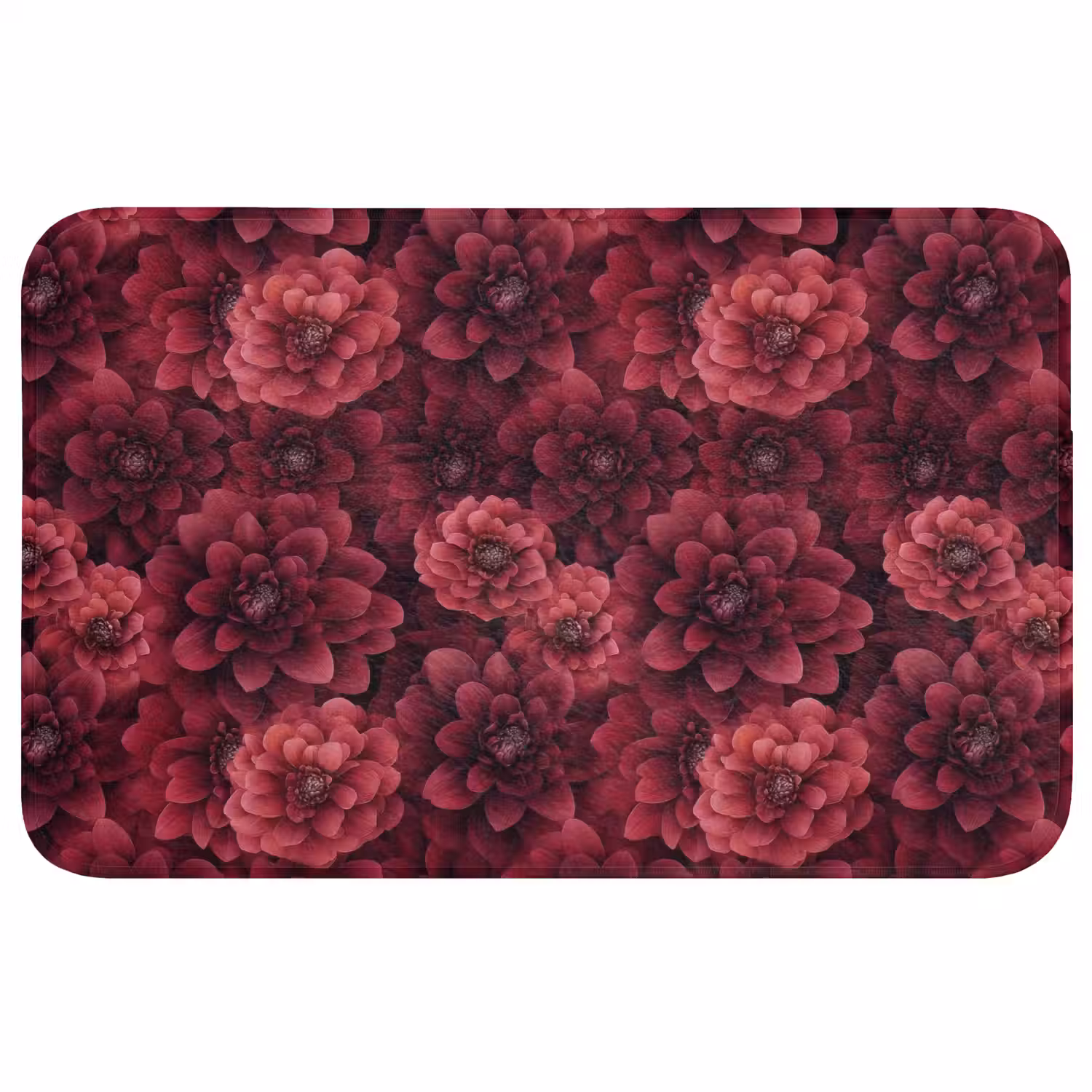Dahlias - Bloemen - Rood WCmat middel 1009 -3d