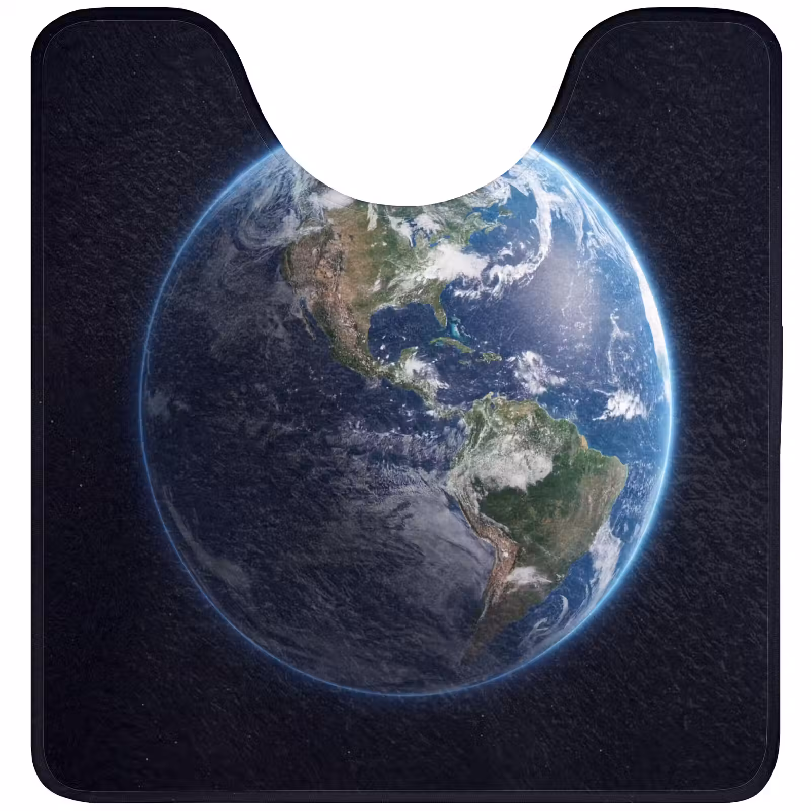 WC Vorleger - Erde – Weltraum – Kosmos - Aarde - Ruimte - Kosmos WCmat U-uitsnede middel