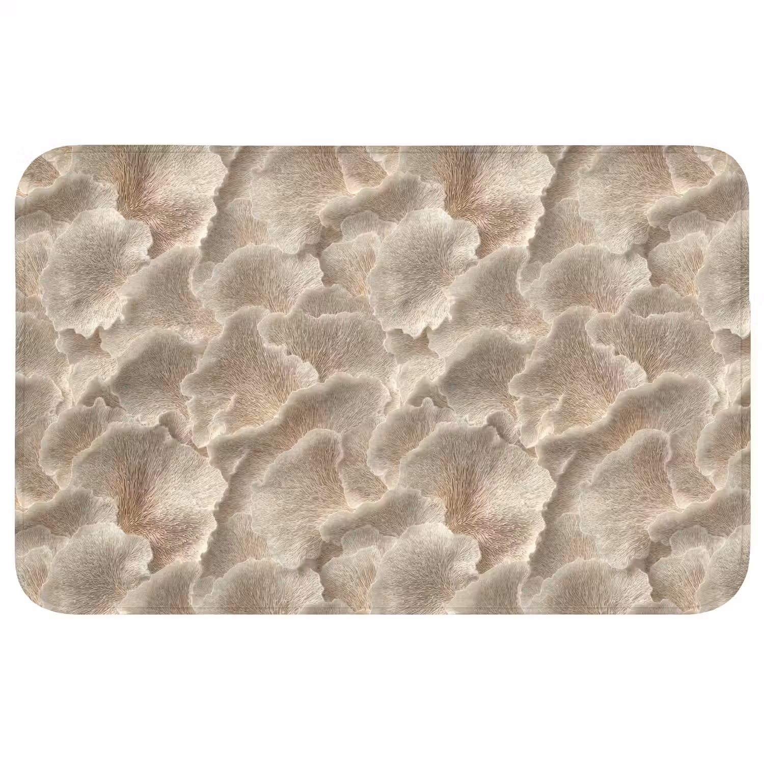 Waaierstructuren - Beige - Vezeltextuur WCmat middel 1009 -3d