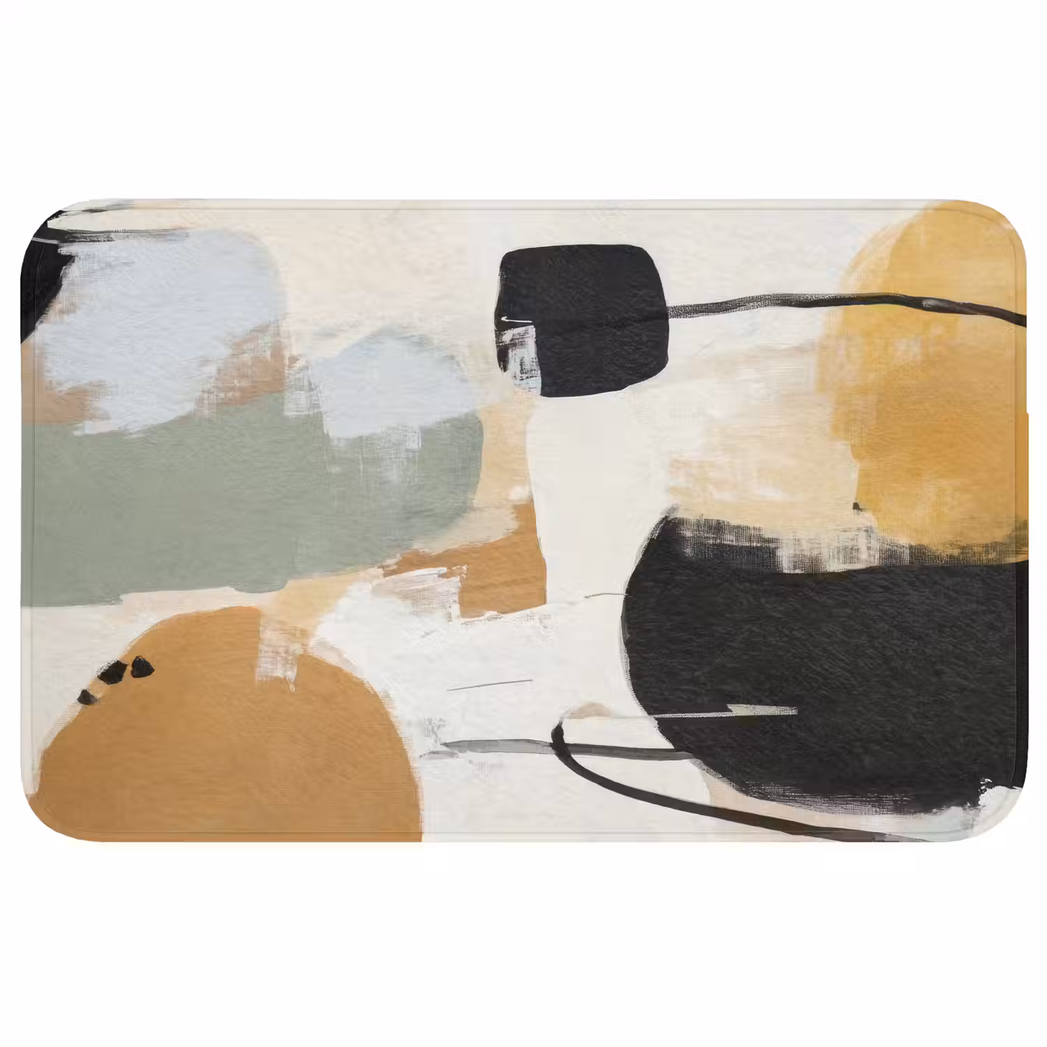 Paint - Abstract - Kleuren WCmat middel -3d