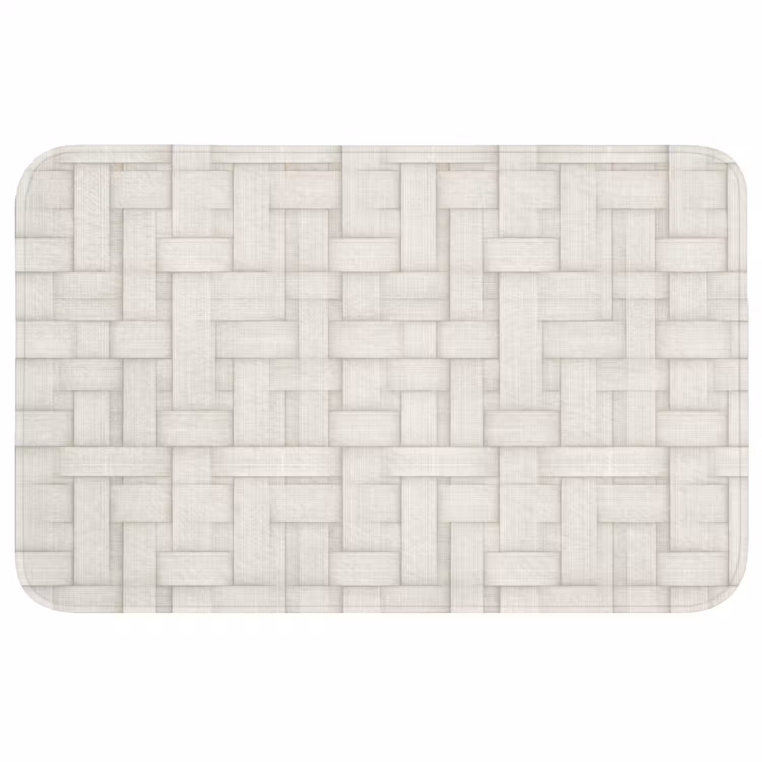 Vlechtwerk - Banen - Beige WCmat middel 1009 -3d