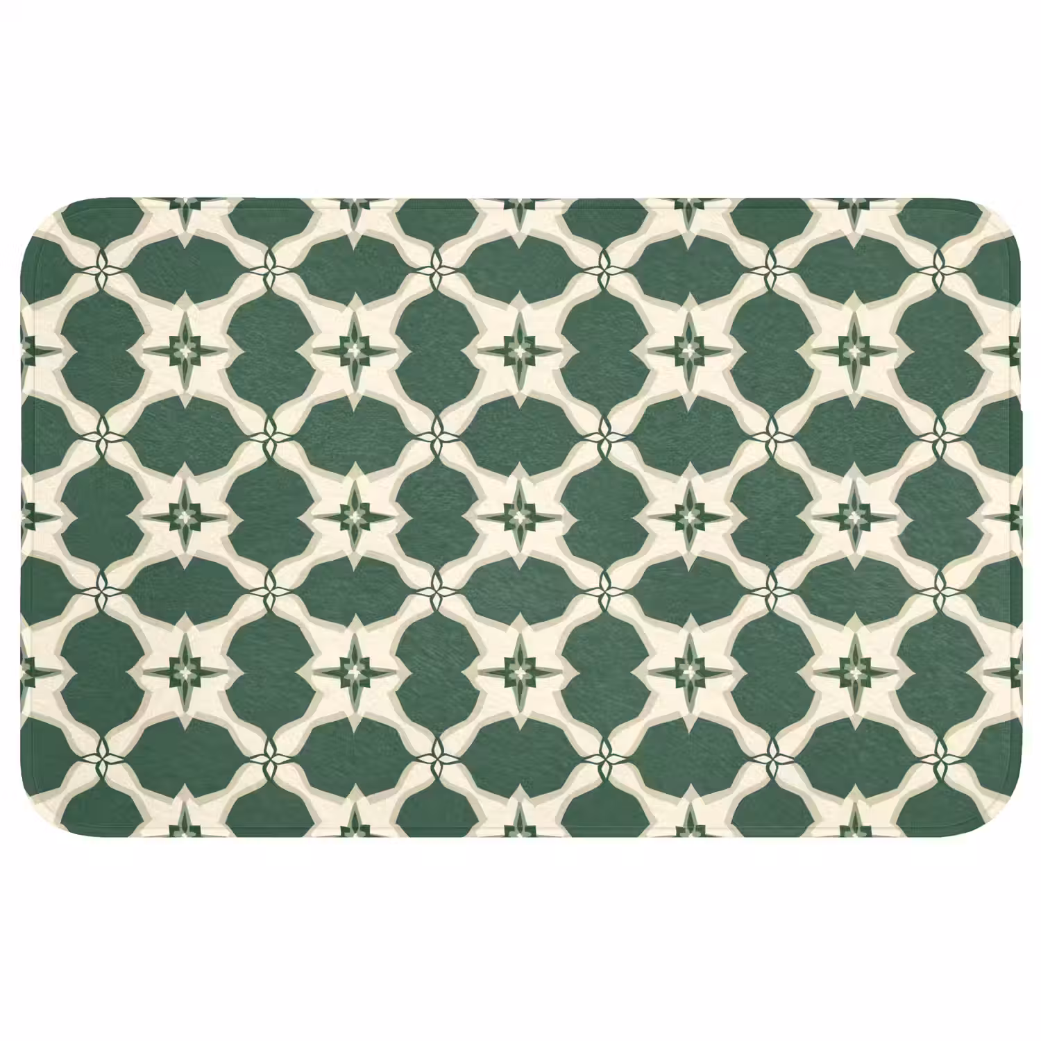 Tegel - Klassiek - Groen WCmat middel 1009 -3d