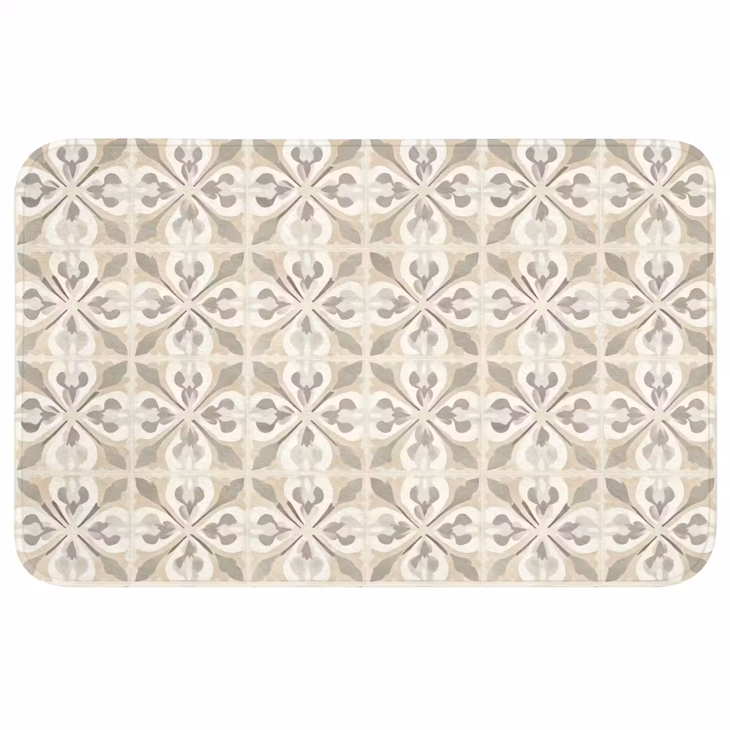 Tegel - Motief - Beige WCmat middel 1009 -3d