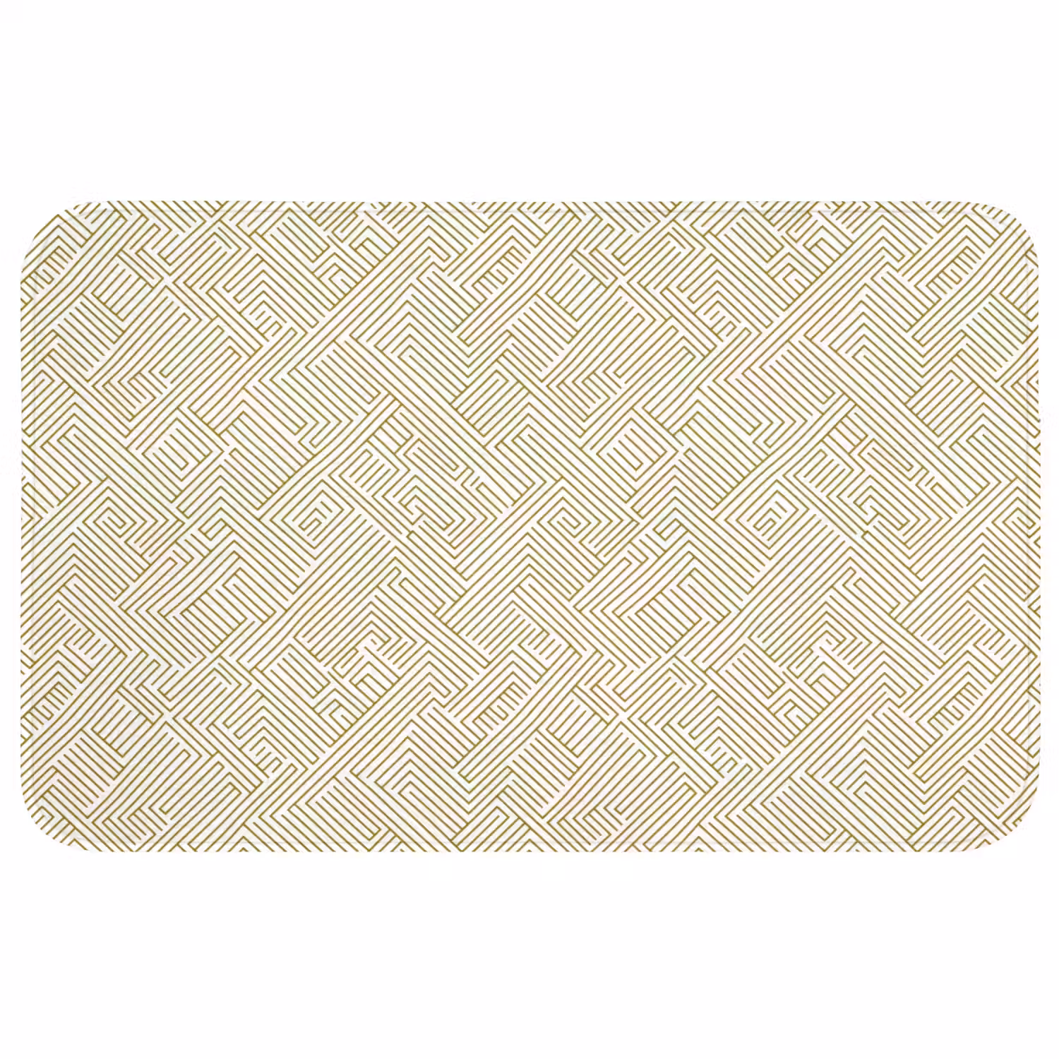 Geometrisch - Lijnen - Groen WCmat middel 1009 -3d