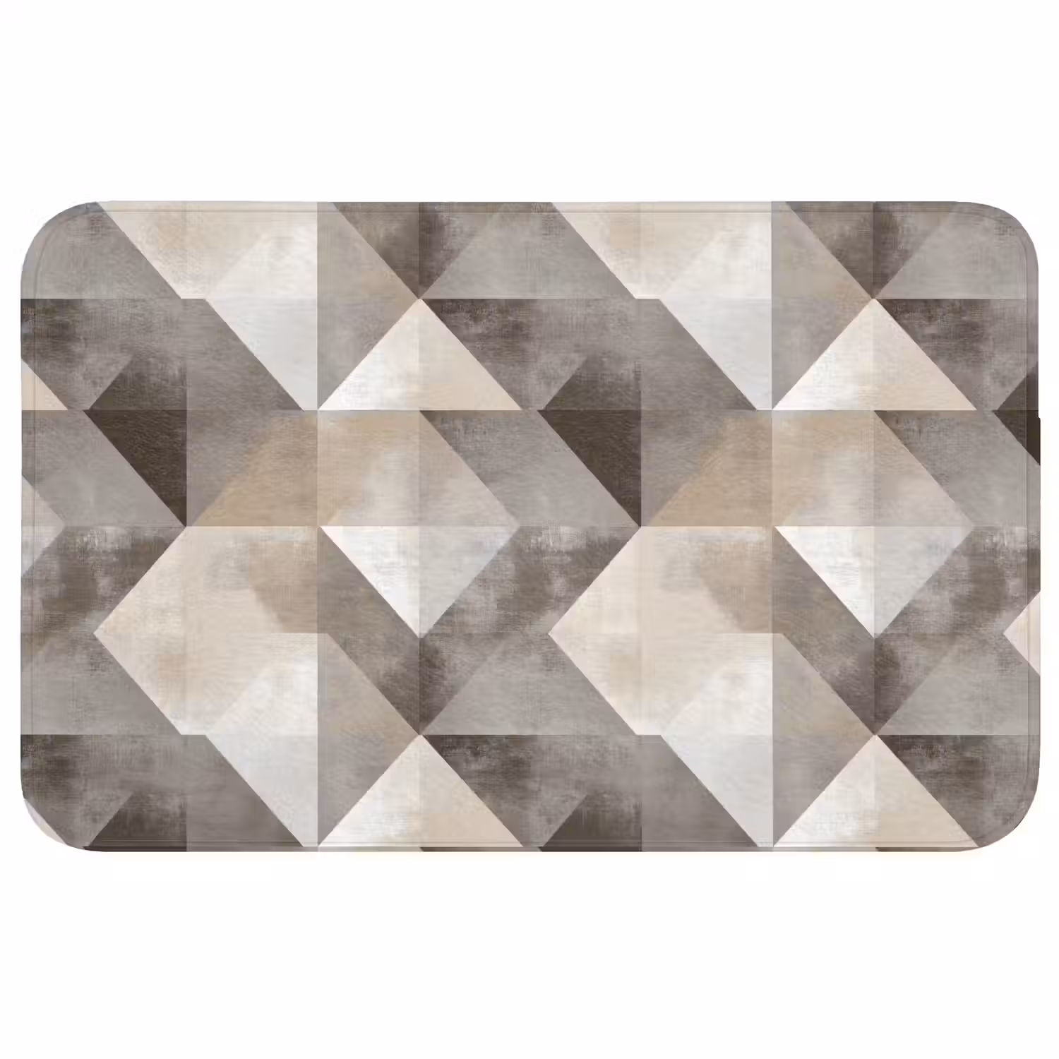 Geometrisch - Motief - Aardetinten WCmat middel 1009 -3d