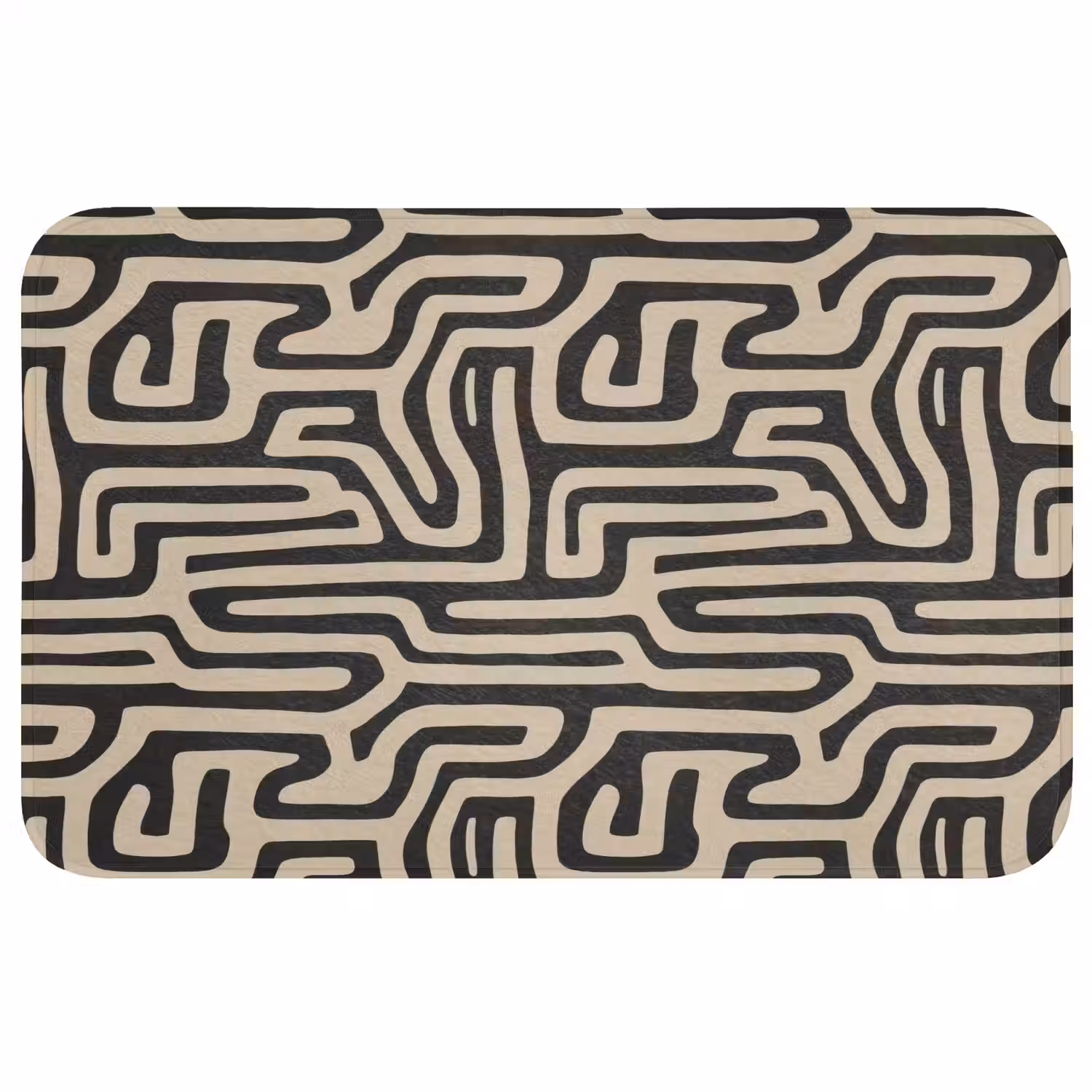 Grafisch - Lijnen - Zwart WCmat middel 1009 -3d