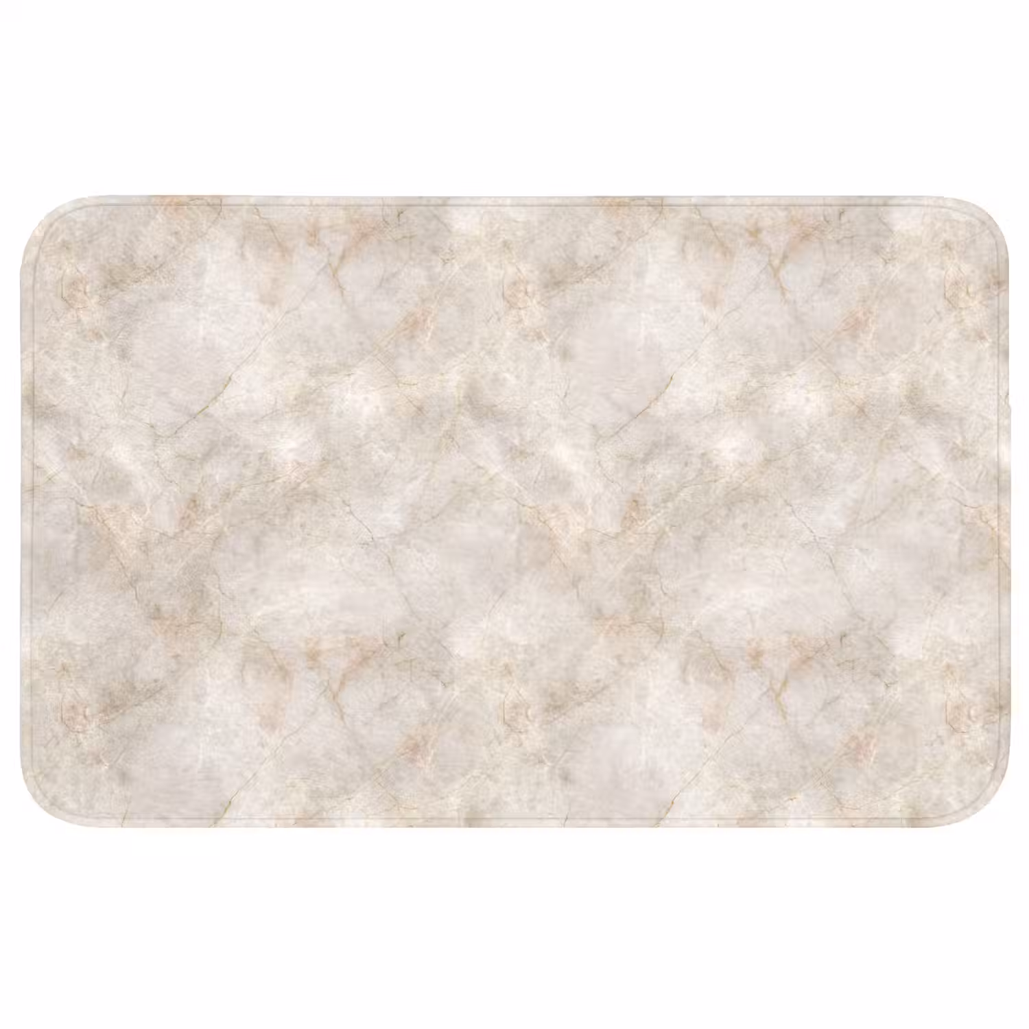 Lichtbeige - Goudbruine Nerven - Marmer WCmat middel 1009 -3d