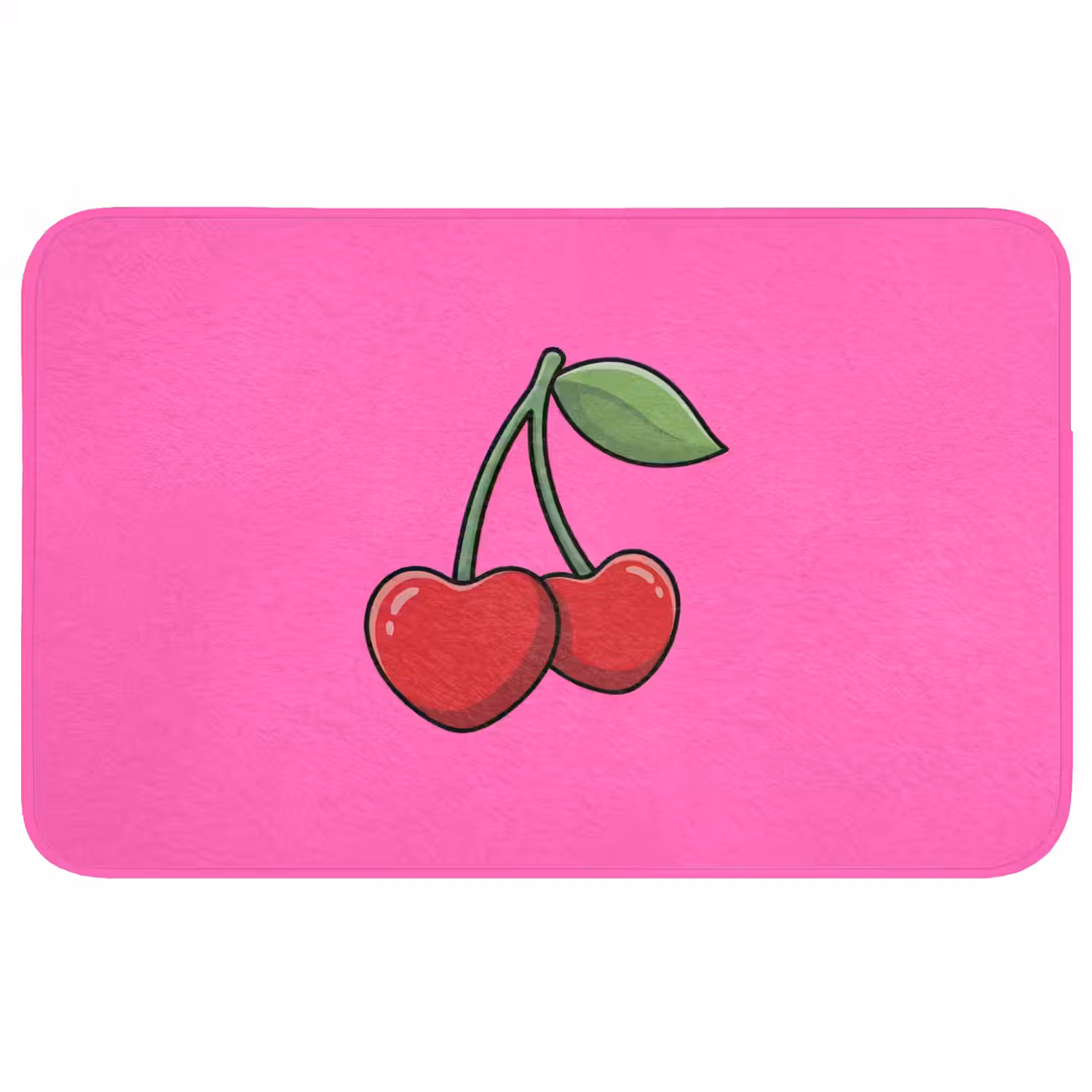 Kers - Roze - Fruit WCmat middel -3d
