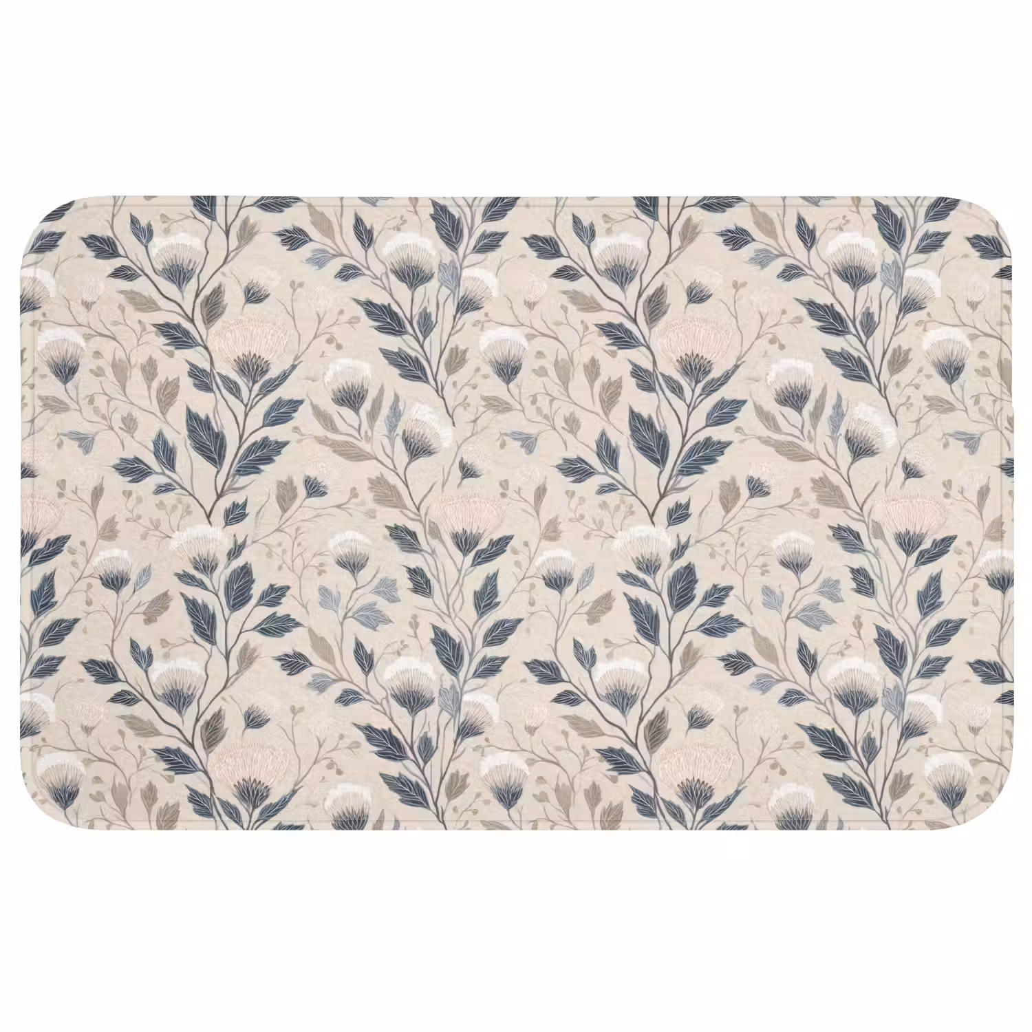 Klassiek - Botanisch - Kleurrijk WCmat middel 1009 -3d