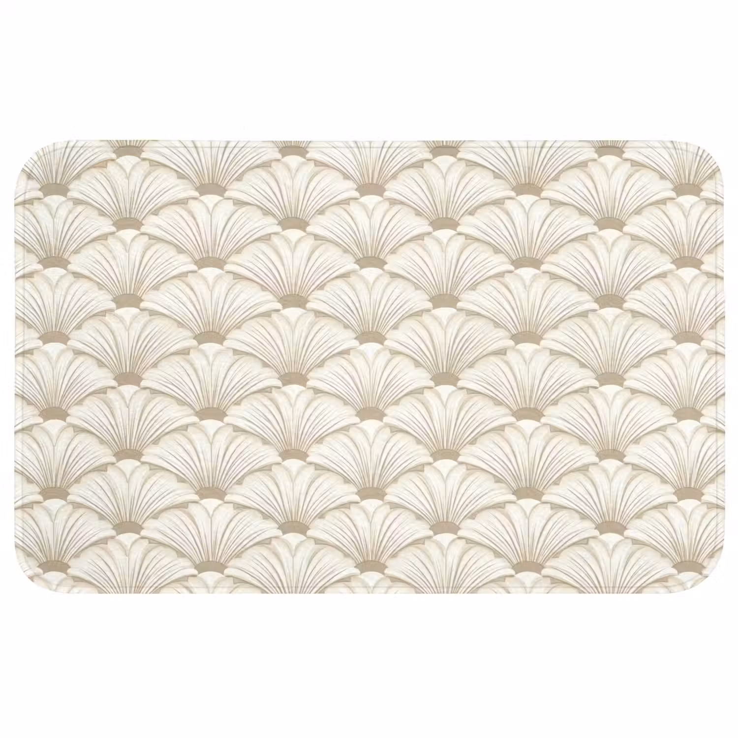 Klassiek - Art - Beige WCmat middel 1009 -3d
