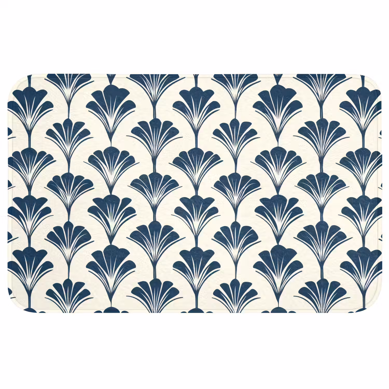 Klassiek - Motief - Blauw WCmat middel 1009 -3d