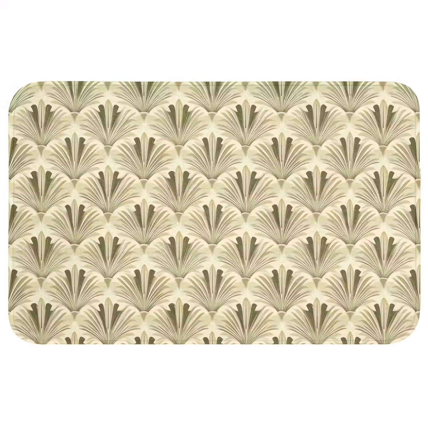 Klassiek - Waaier - Groen WCmat middel 1009 -3d
