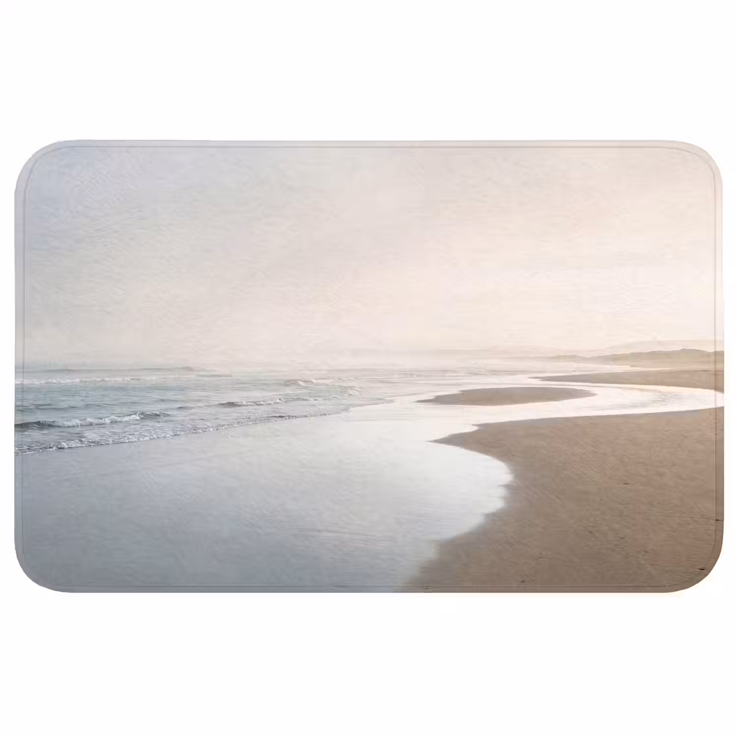 Kustlijn - Strand - Oceaan WCmat middel -3d
