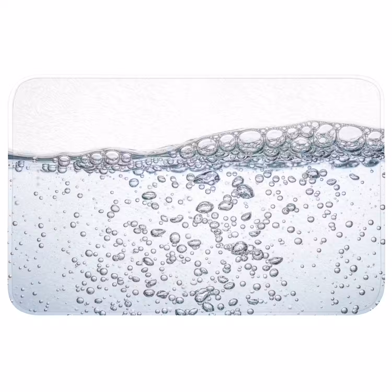 Luchtbellen - Water - Dynamisch WCmat middel -3d
