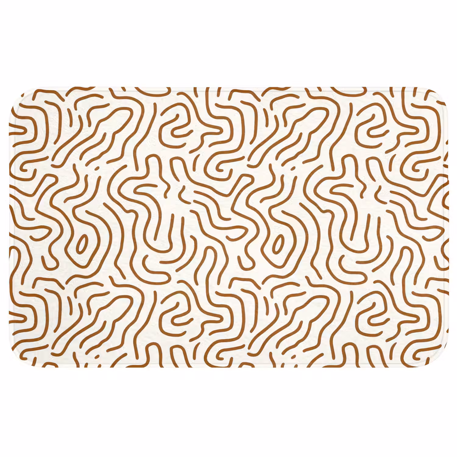 Minimalistisch - Patroon - Terracotta WCmat middel 1009 -3d