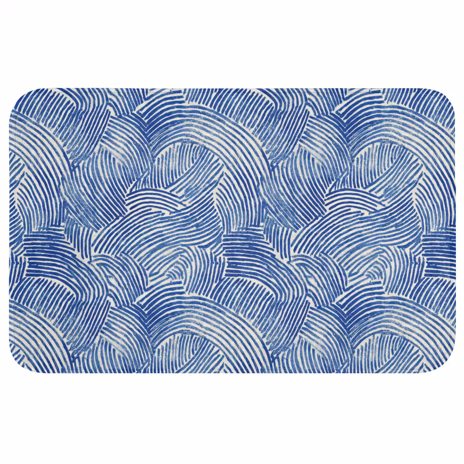 Modern - Abstract - Blauw WCmat middel 1009 -3d