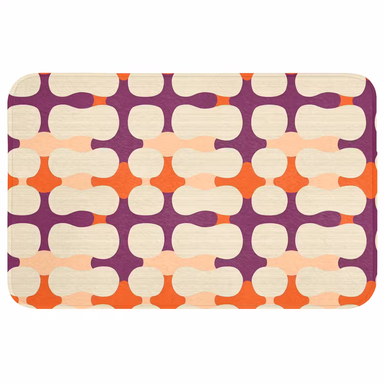Modern - Patroon - Kleurrijk WCmat middel 1009 -3d