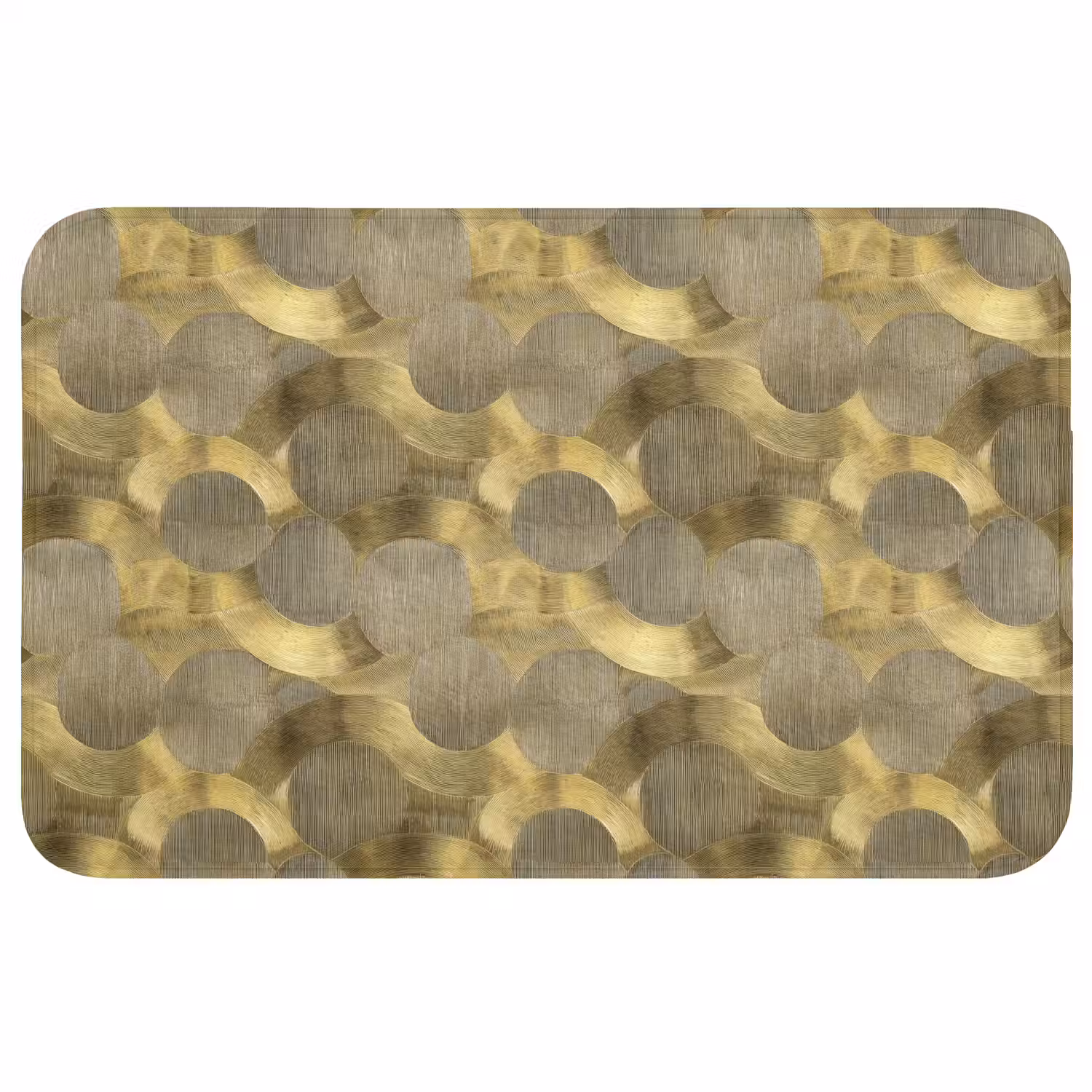 Modern - Geometrisch - Goud WCmat middel 1009 -3d