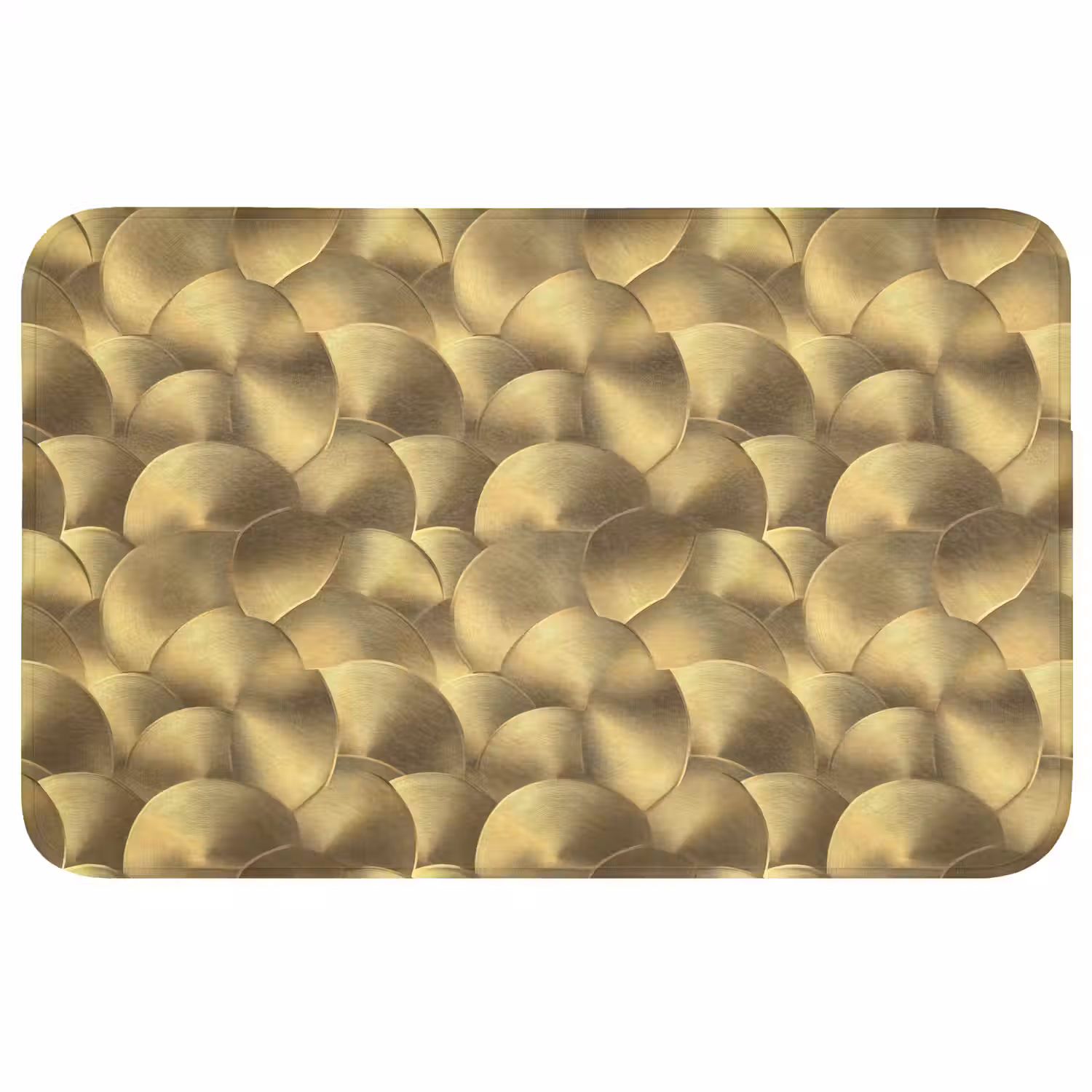 Modern - Cirkel - Goud WCmat middel 1009 -3d