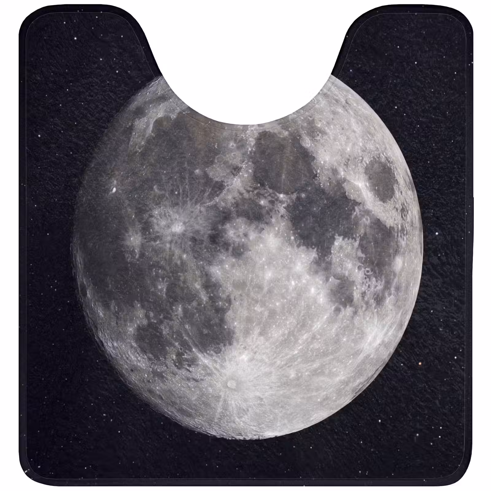 WC Vorleger - Mond – Sterne – Weltraum - Maan - Sterren - Ruimte WCmat U-uitsnede middel