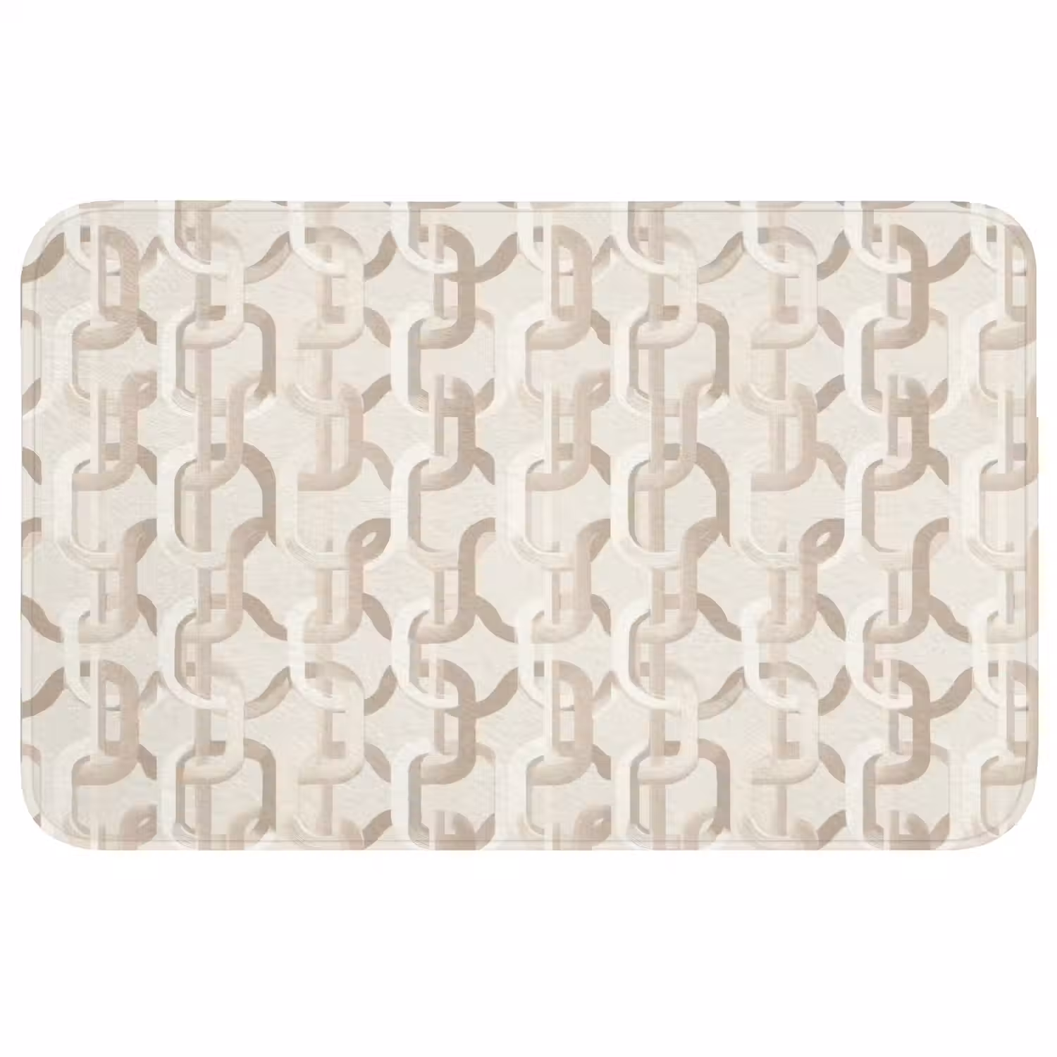 Motief - Abstract - Beige WCmat middel 1009 -3d