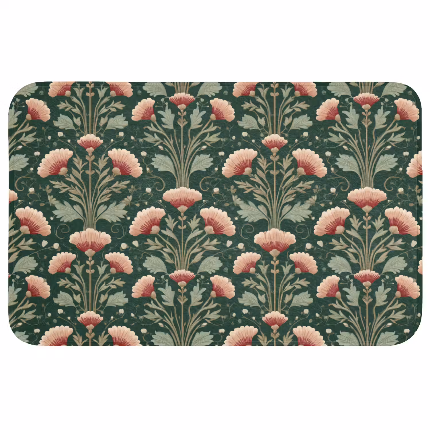 Patroon - Botanisch - Kleurrijk WCmat middel 1009 -3d