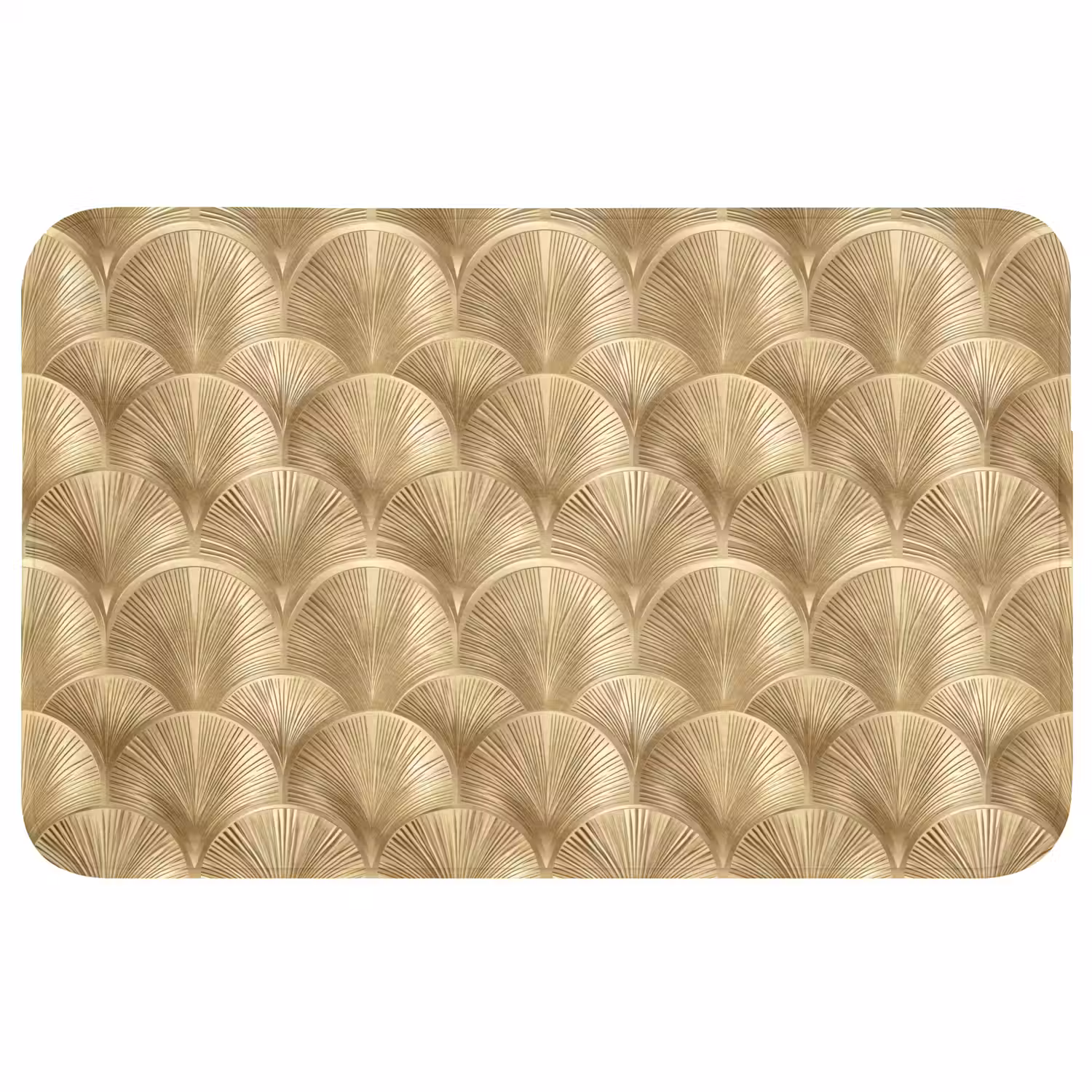 Patroon - Waaier - Goud WCmat middel 1009 -3d
