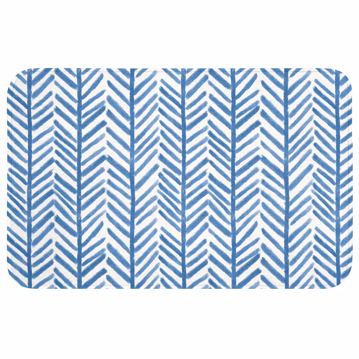 Patroon - Streep - Blauw WCmat middel 1009 -3d