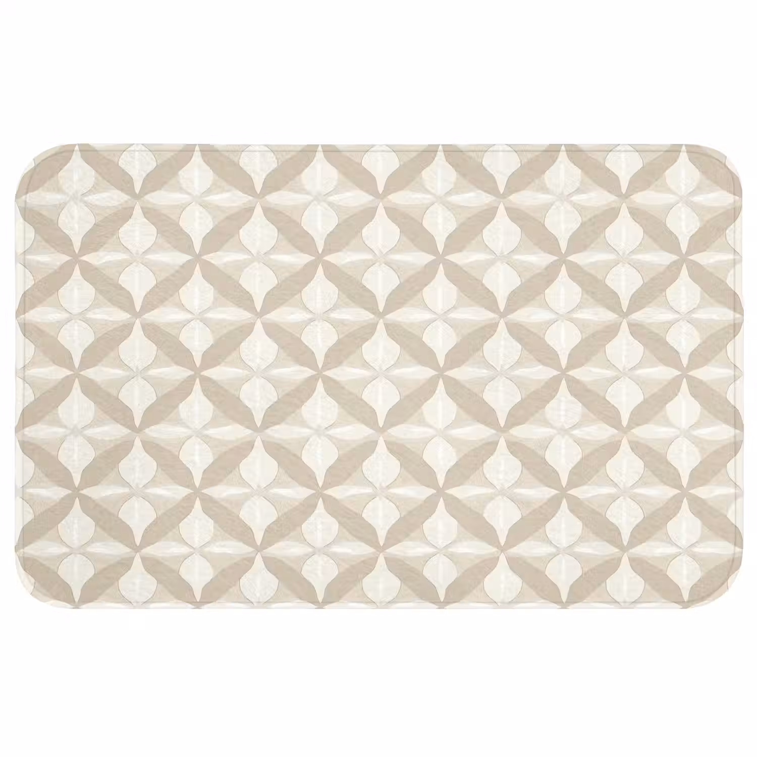 Patroon - Klassiek - Beige WCmat middel 1009 -3d