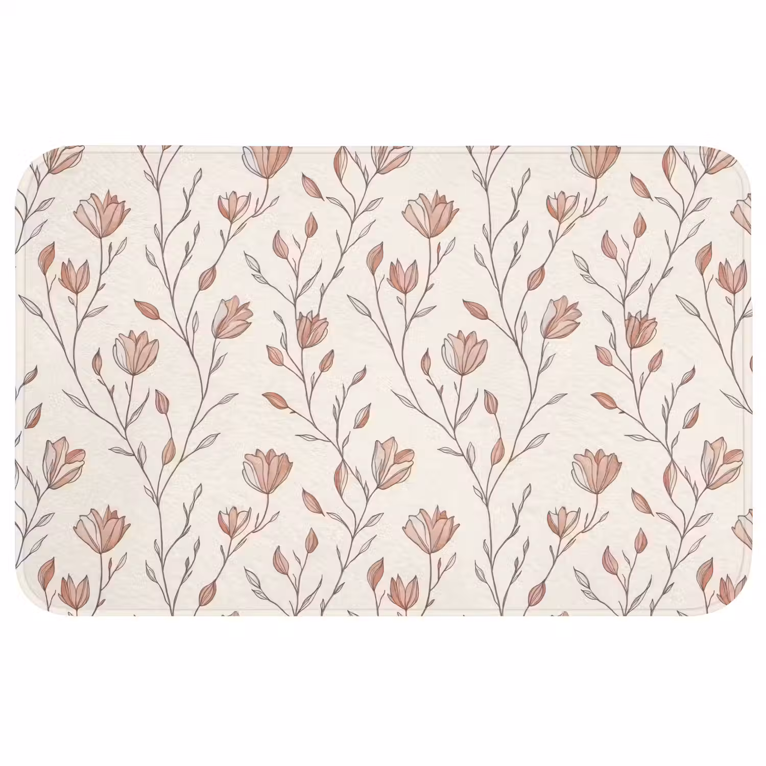 Patroon - Klassiek - Roze WCmat middel 1009 -3d