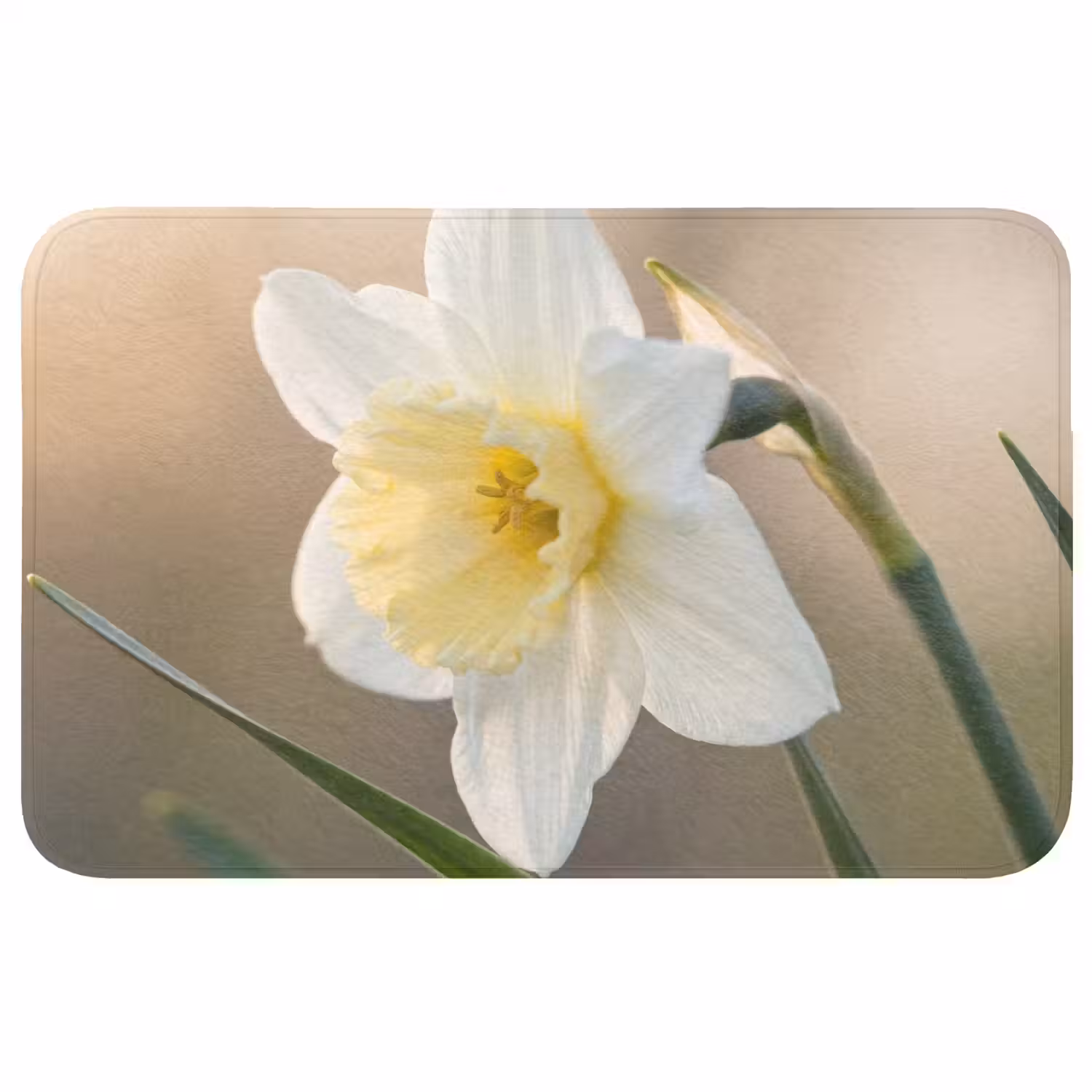 Narcis - Bloem - Minimalistisch WCmat middel -3d