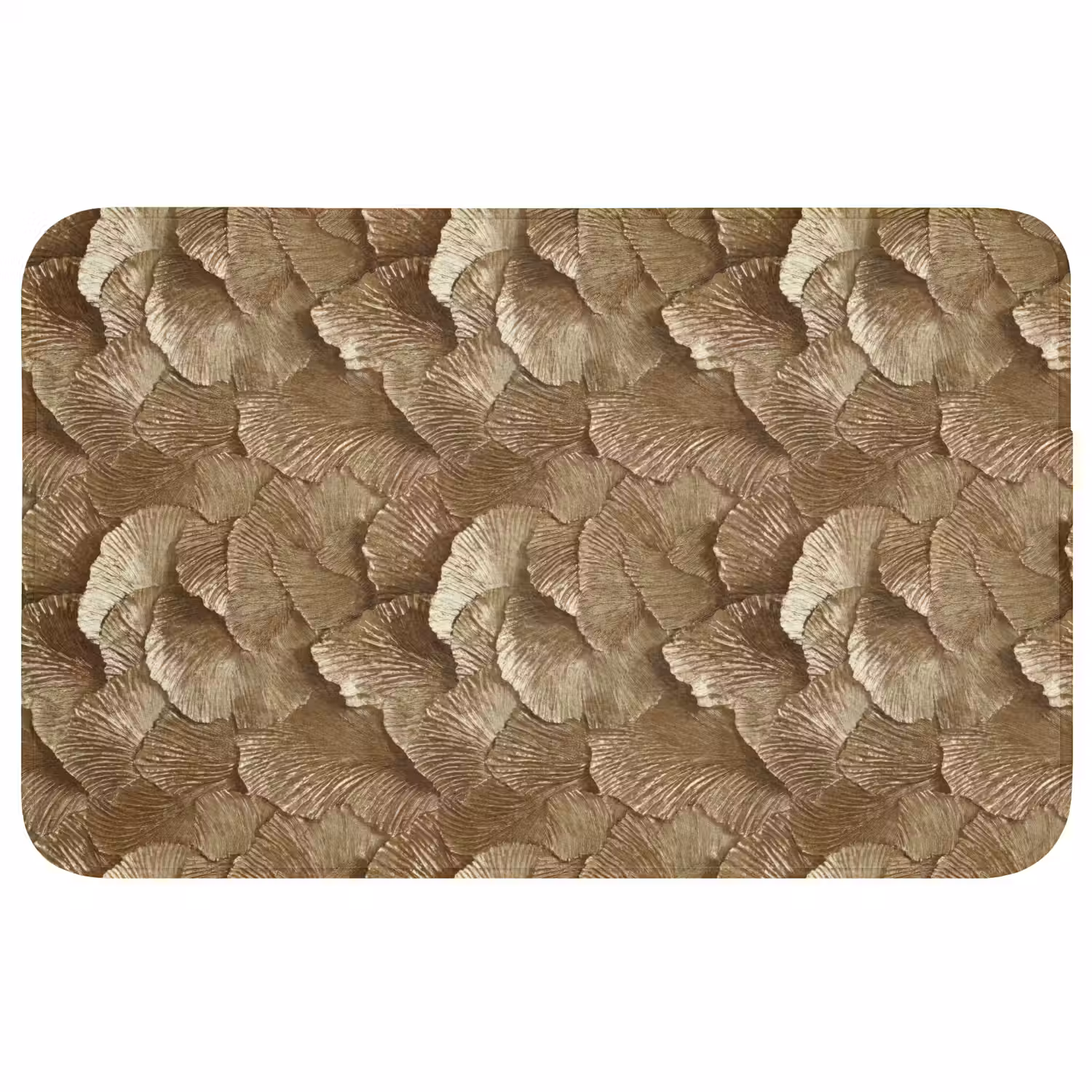 Organisch - Patroon - Bladeren - Goud WCmat middel 1009 -3d