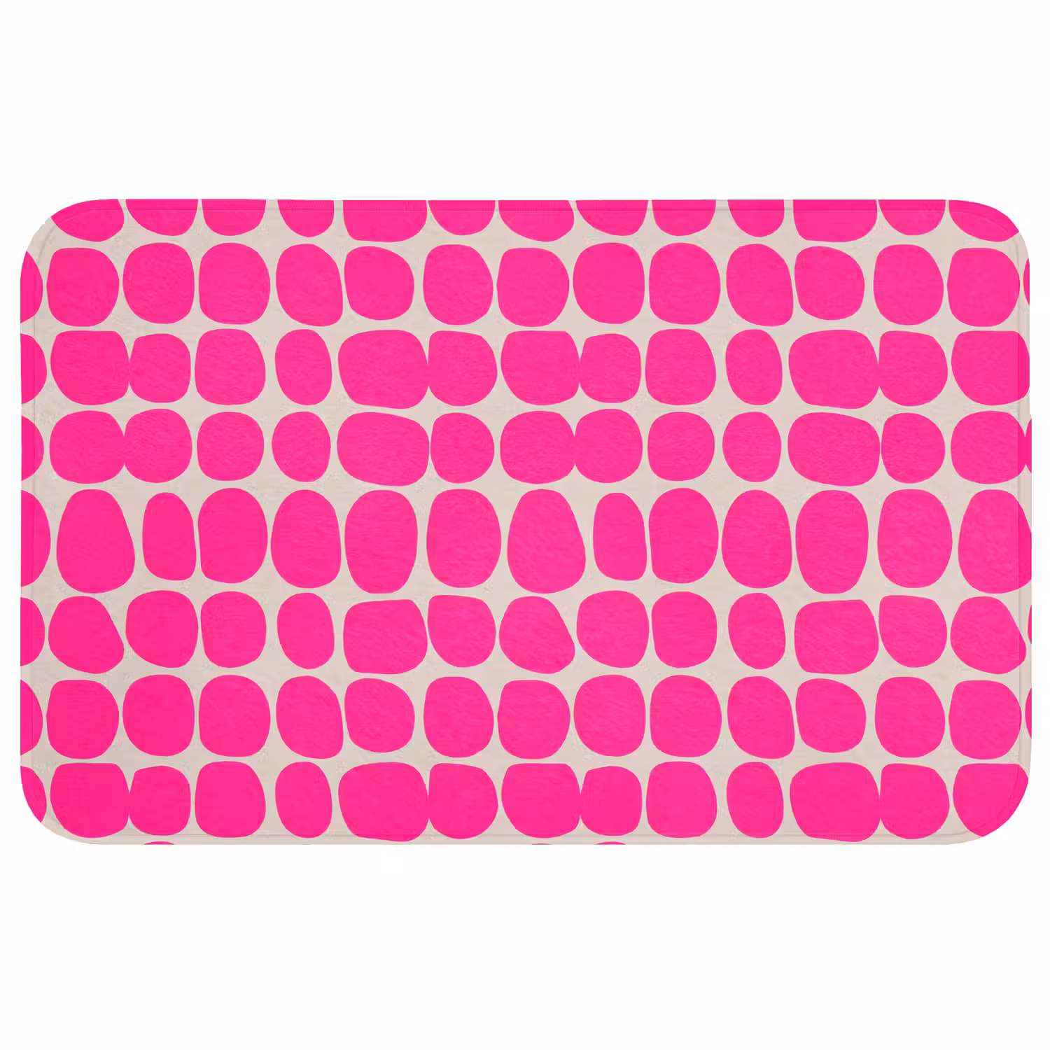 Stippen - Patroon - Roze WCmat middel 1009 -3d