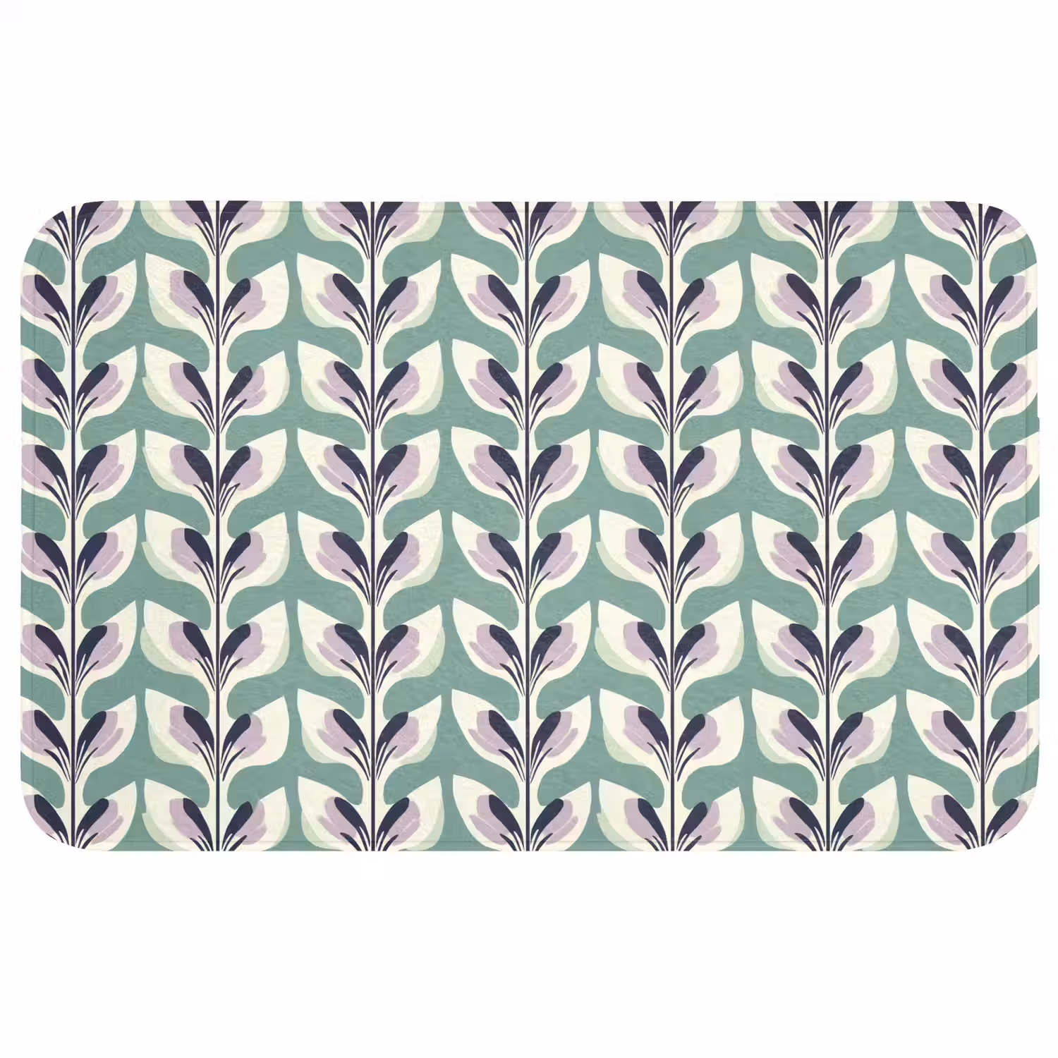 Retro - Modern - Groen WCmat middel 1009 -3d