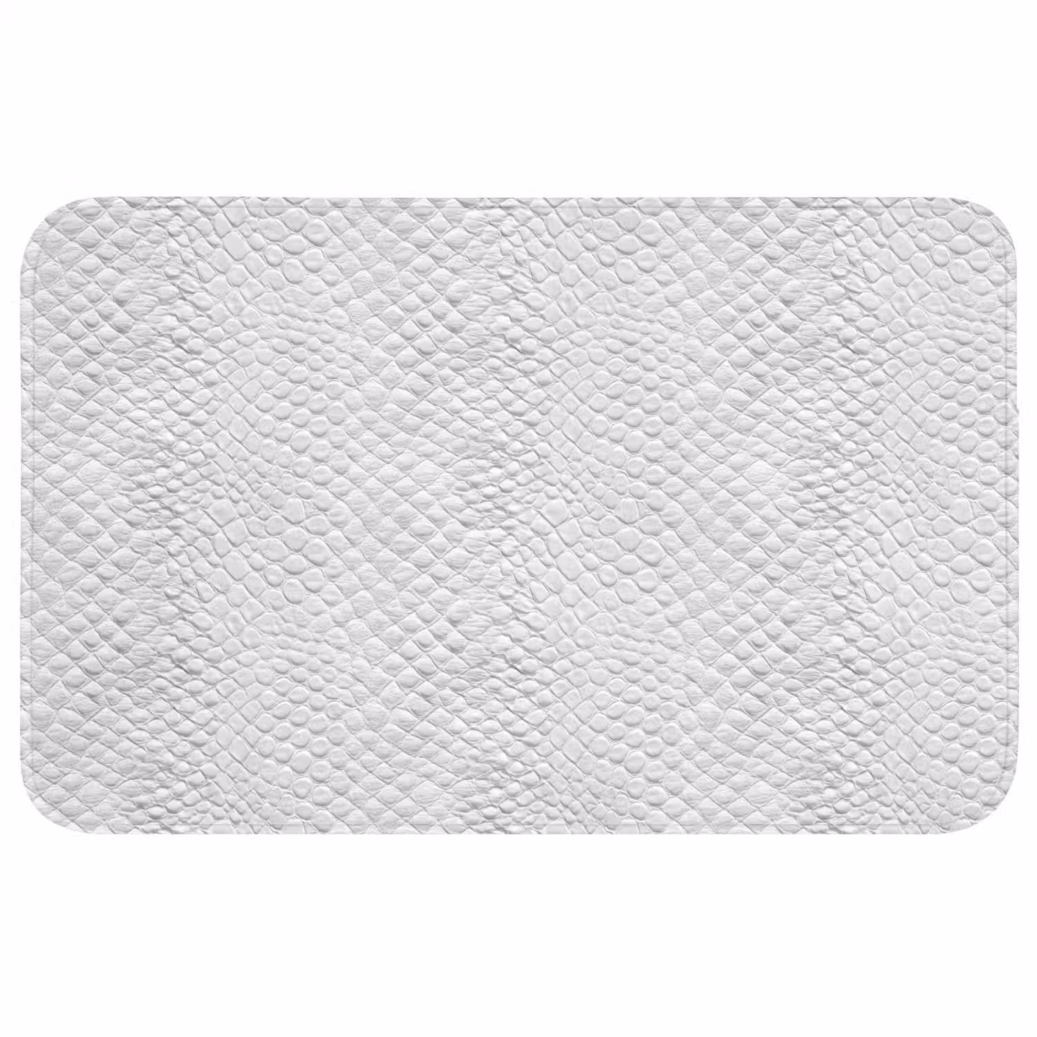 Slang - Patroon - Wit WCmat middel 1009 -3d