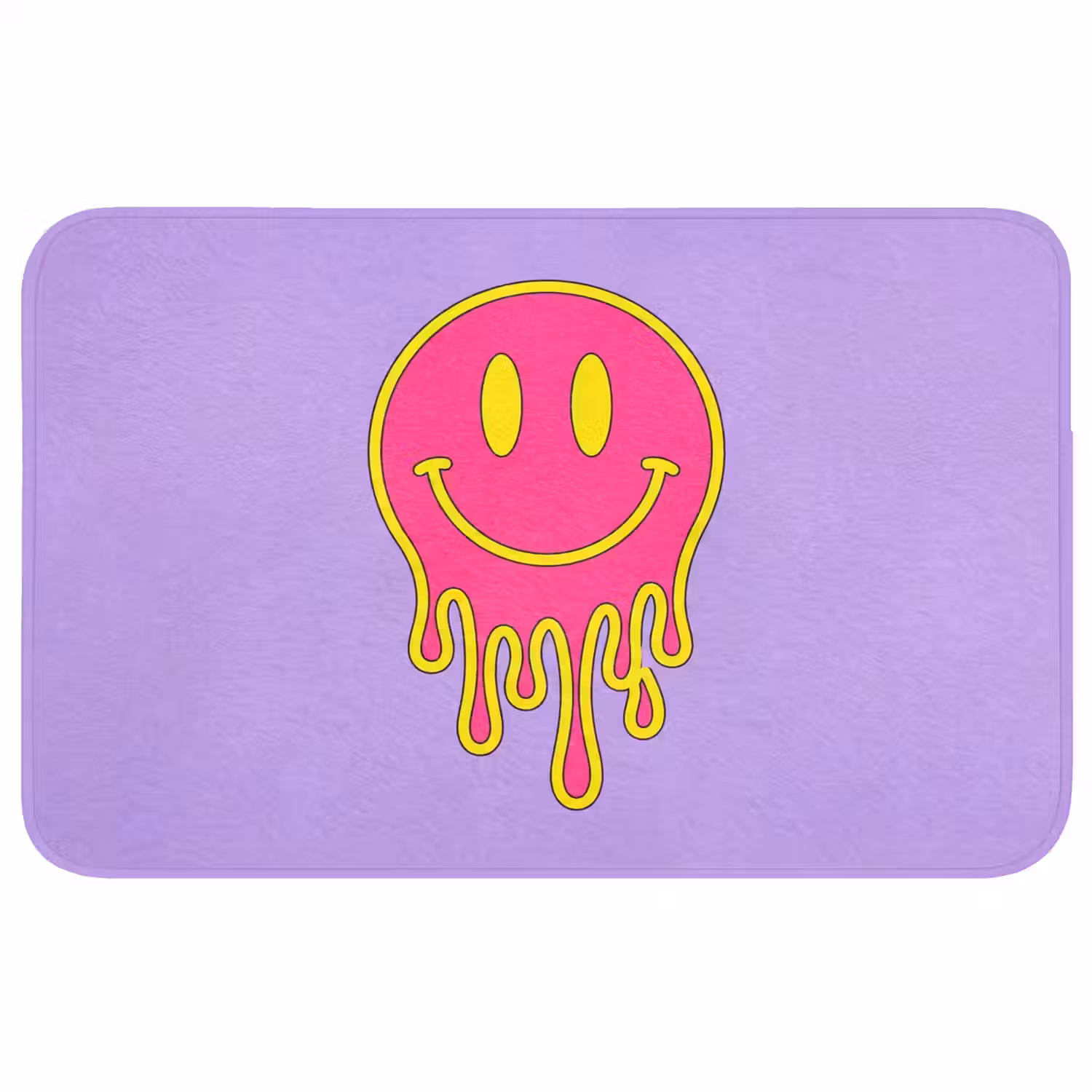 Smiley - Drip - Neon WCmat middel -3d