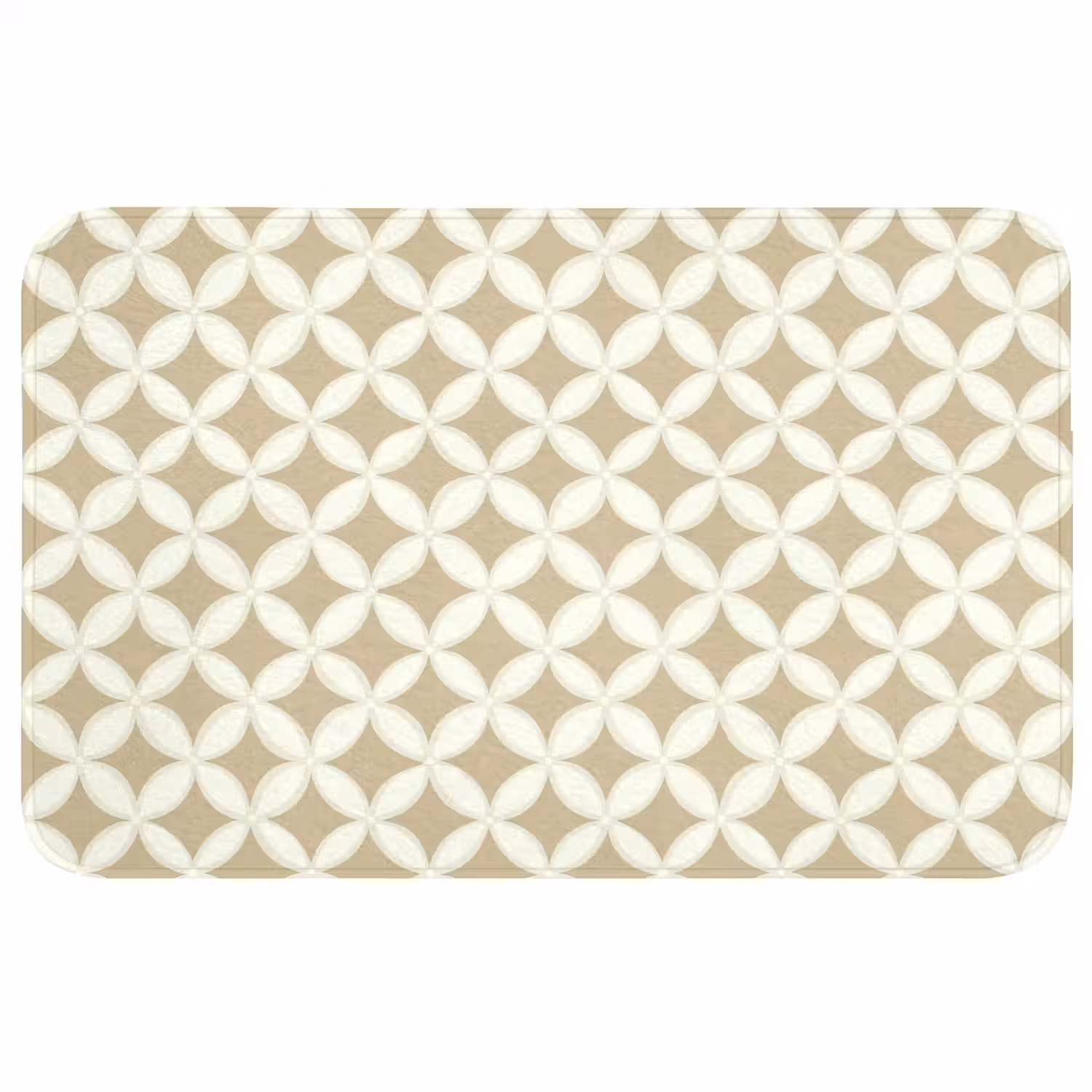 Symmetrisch - Motief - Beige WCmat middel 1009 -3d
