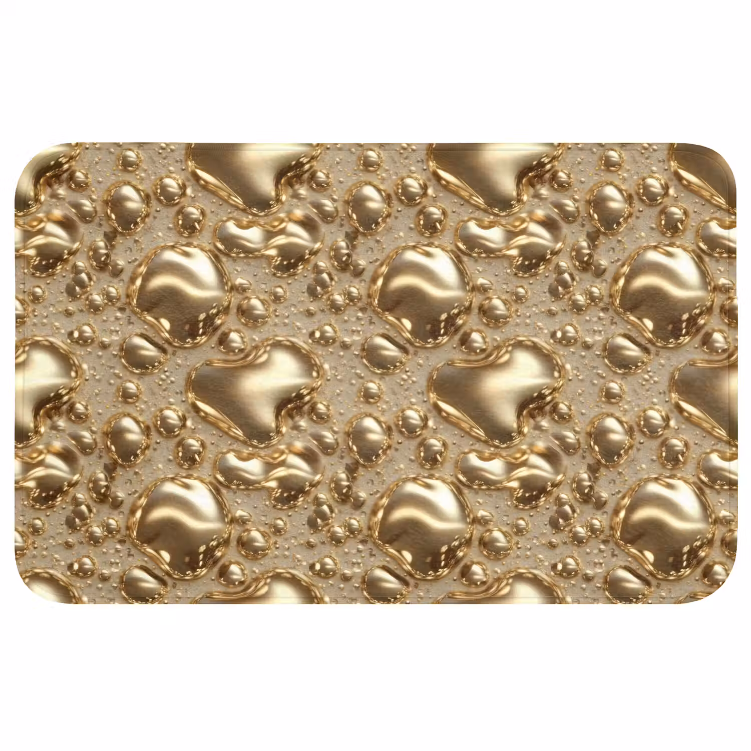 Druppels - Organisch - Goud WCmat middel 1009 -3d