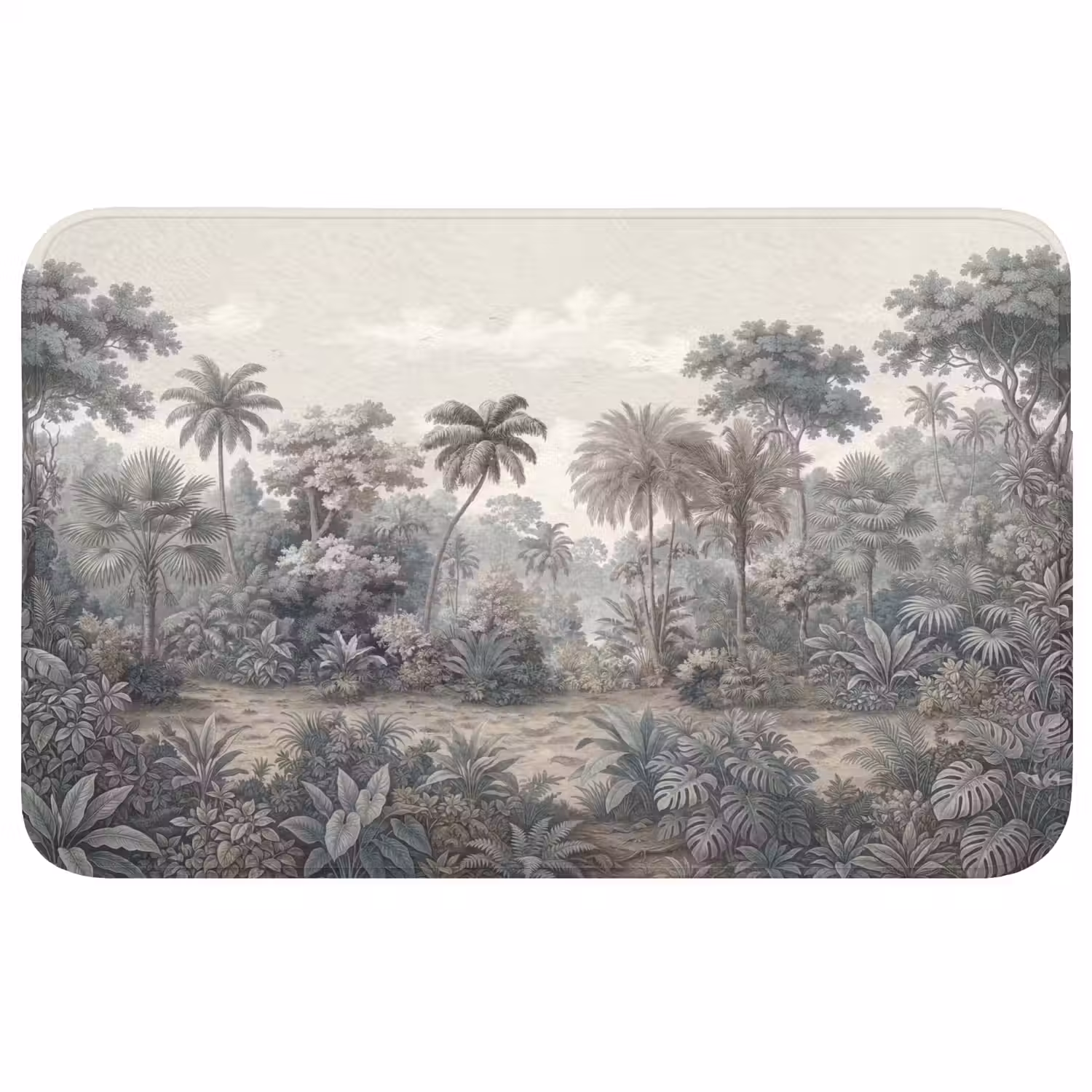 Tropisch - Landschap - Illustratie WCmat middel -3d