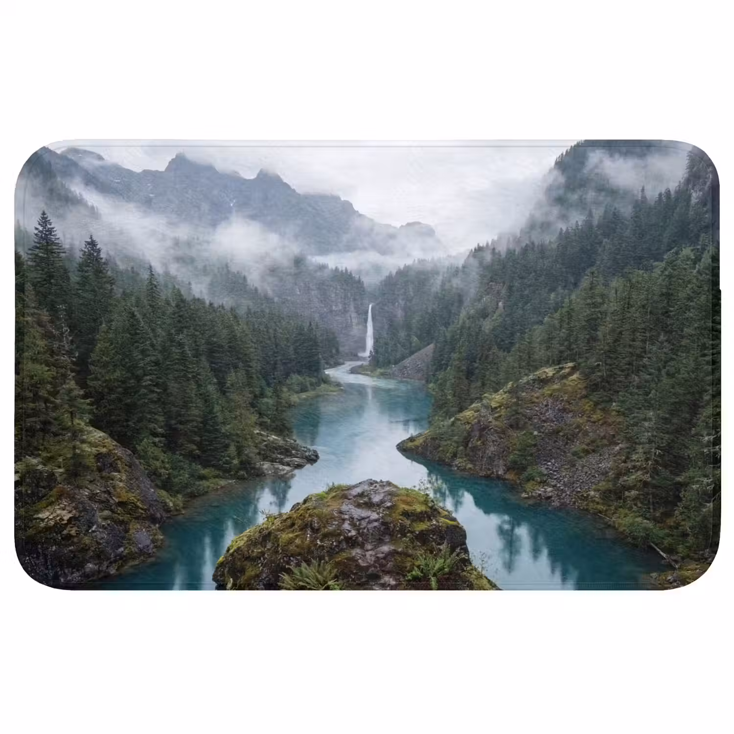 Waterval - Bomen - Bergen WCmat middel -3d