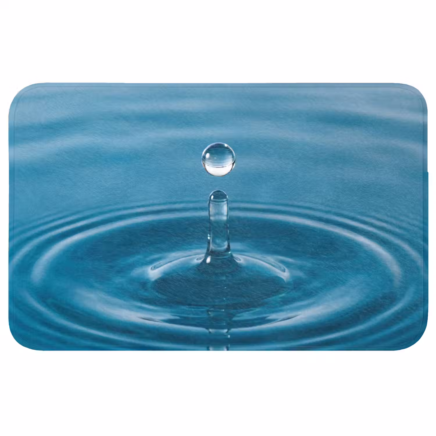 Waterdruppel - Water - Oppervlakte WCmat middel -3d