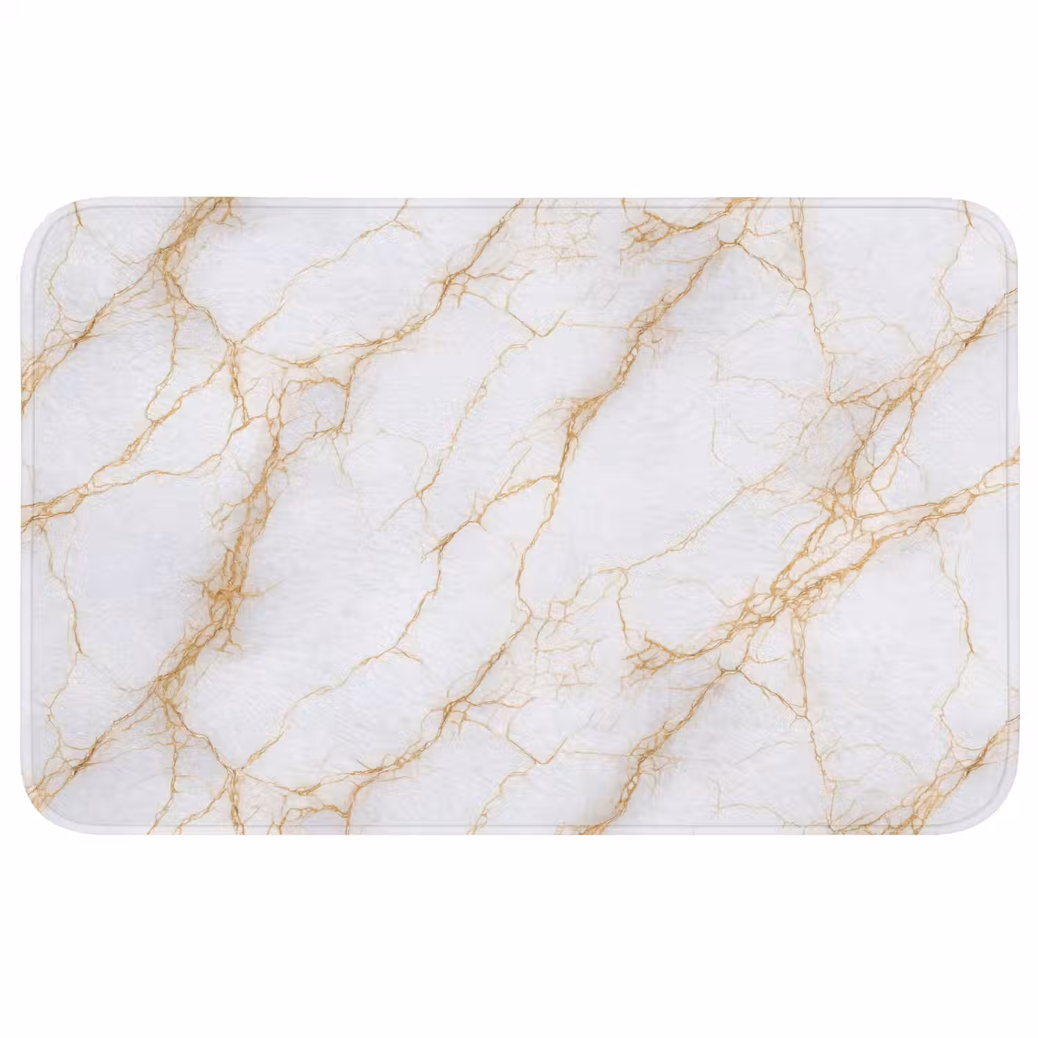 Wit - Goud - Marmer - Aders WCmat middel 1009 -3d